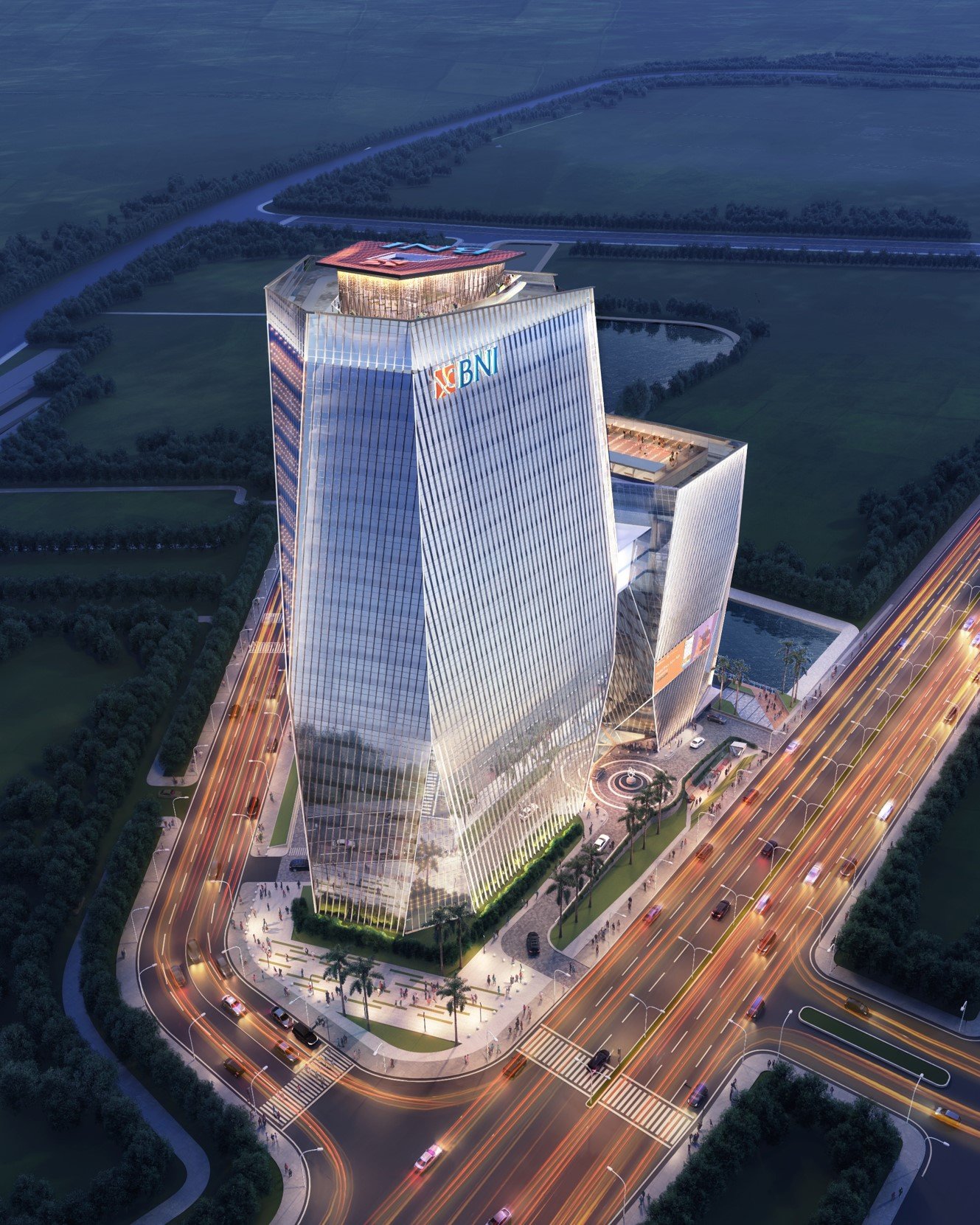 Gedung BNI di Kawasan PIK 2