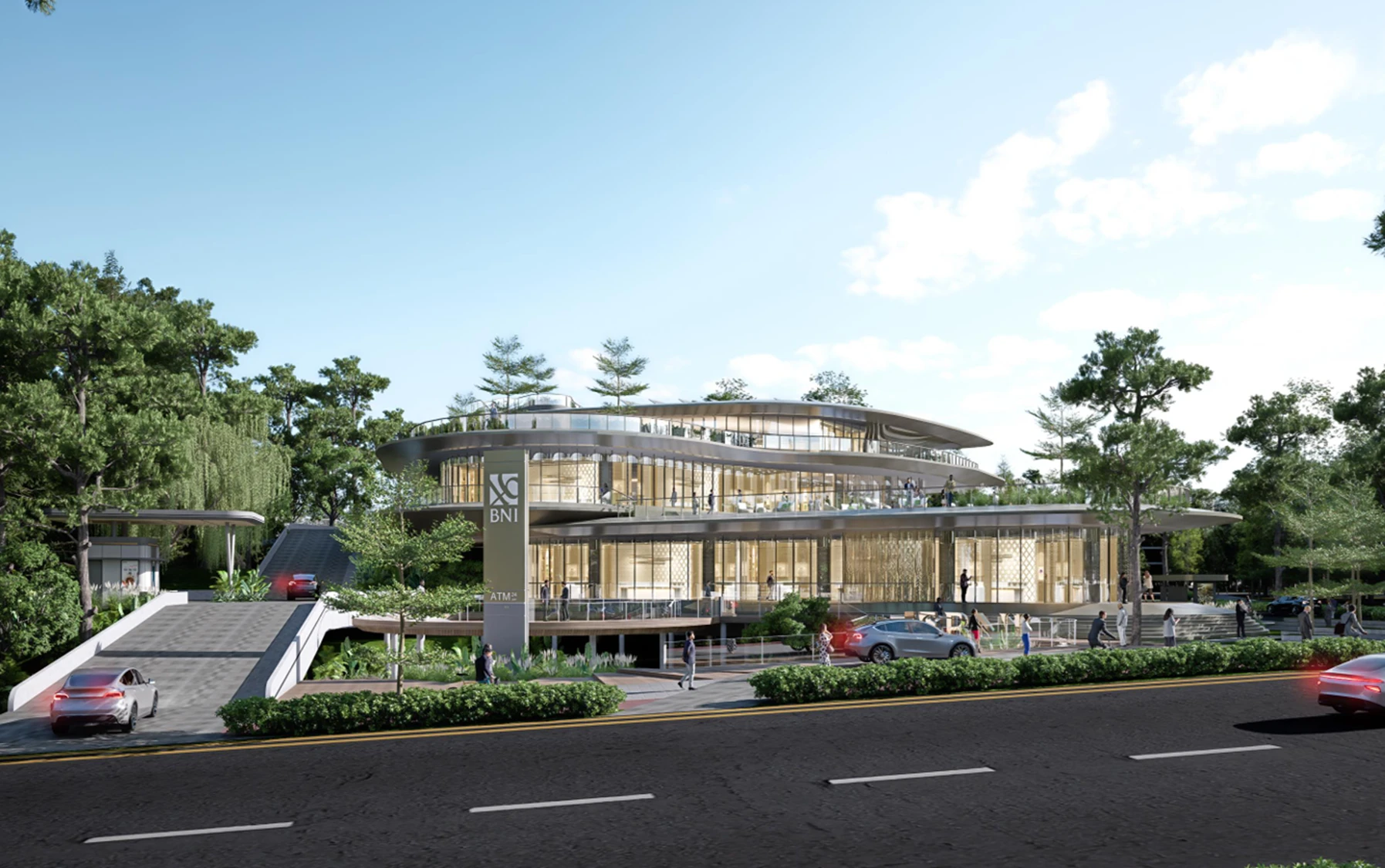 7. Bank BNI IKN – Karya Alien Design Consultant untuk Ibu Kota Nusantara (IKN)