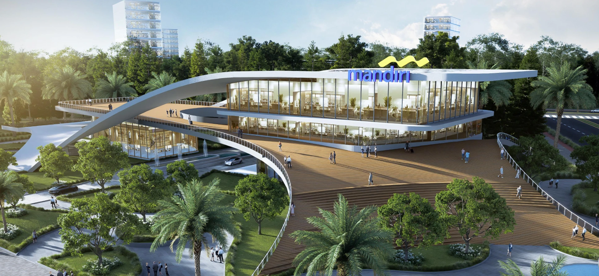 6. Bank Mandiri IKN – Karya Alien Design Consultant untuk Ibu Kota Nusantara (IKN)