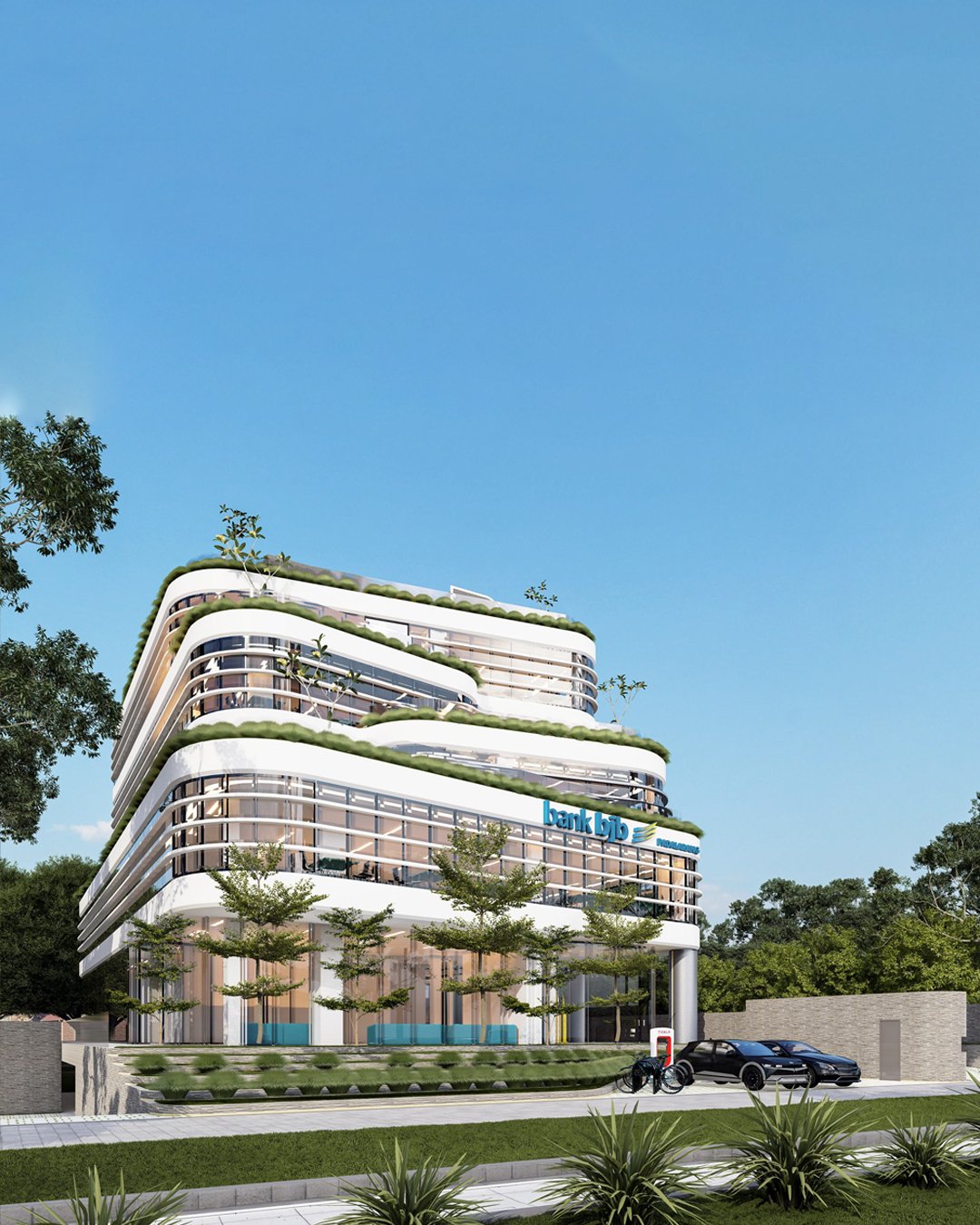 Prinsip Desain yang Berkelanjutan dan Ikonik – Mengintip Arsitektur Gedung BJB Padalarang: Modernisasi Perbankan