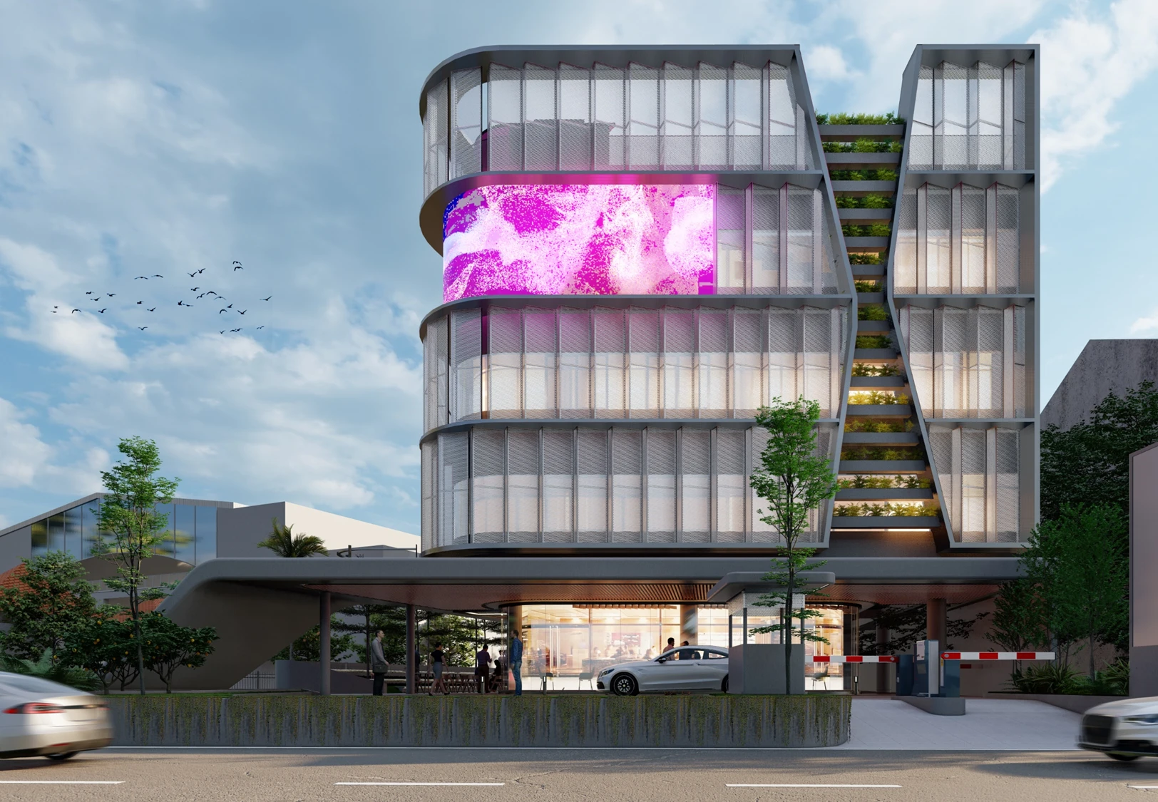 8. Kartika Square – Karya Arsitektur Alien Design Consultant untuk Kota Jakarta