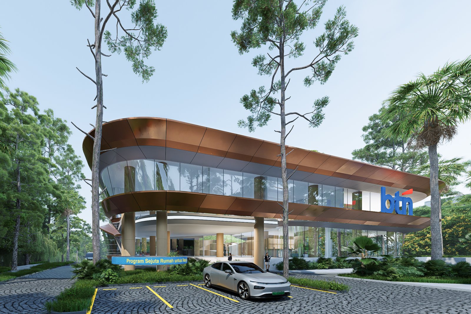 Bank BTN Bangun Kantor di IKN, Karya Alien Design Consultant