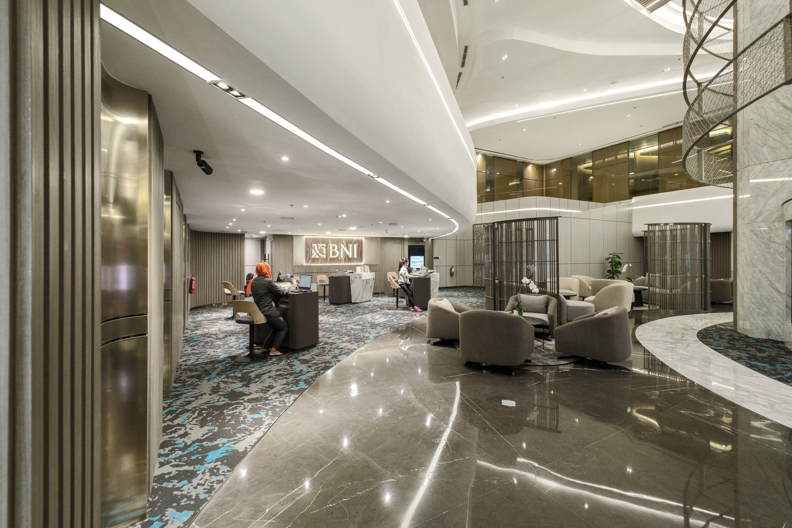 Nilai Lebih Desain Interior Banking Hall BNI Jakarta Pusat – Transformasi BNI Jakarta Pusat: Desain Interior yang Meng-upgrade Pengalaman