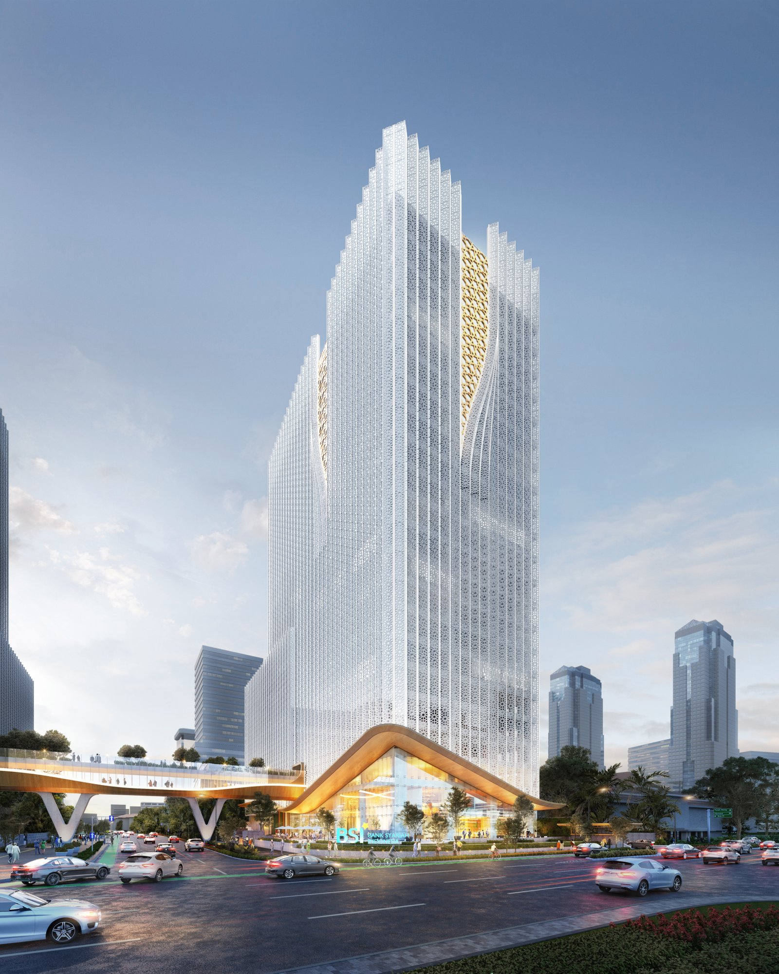 Konsep Desain: Ikonik, Terintegrasi, dan Islami – Arsitektur BSI Tower: Menara Ikonik Bank Syariah di Jantung Jakarta
