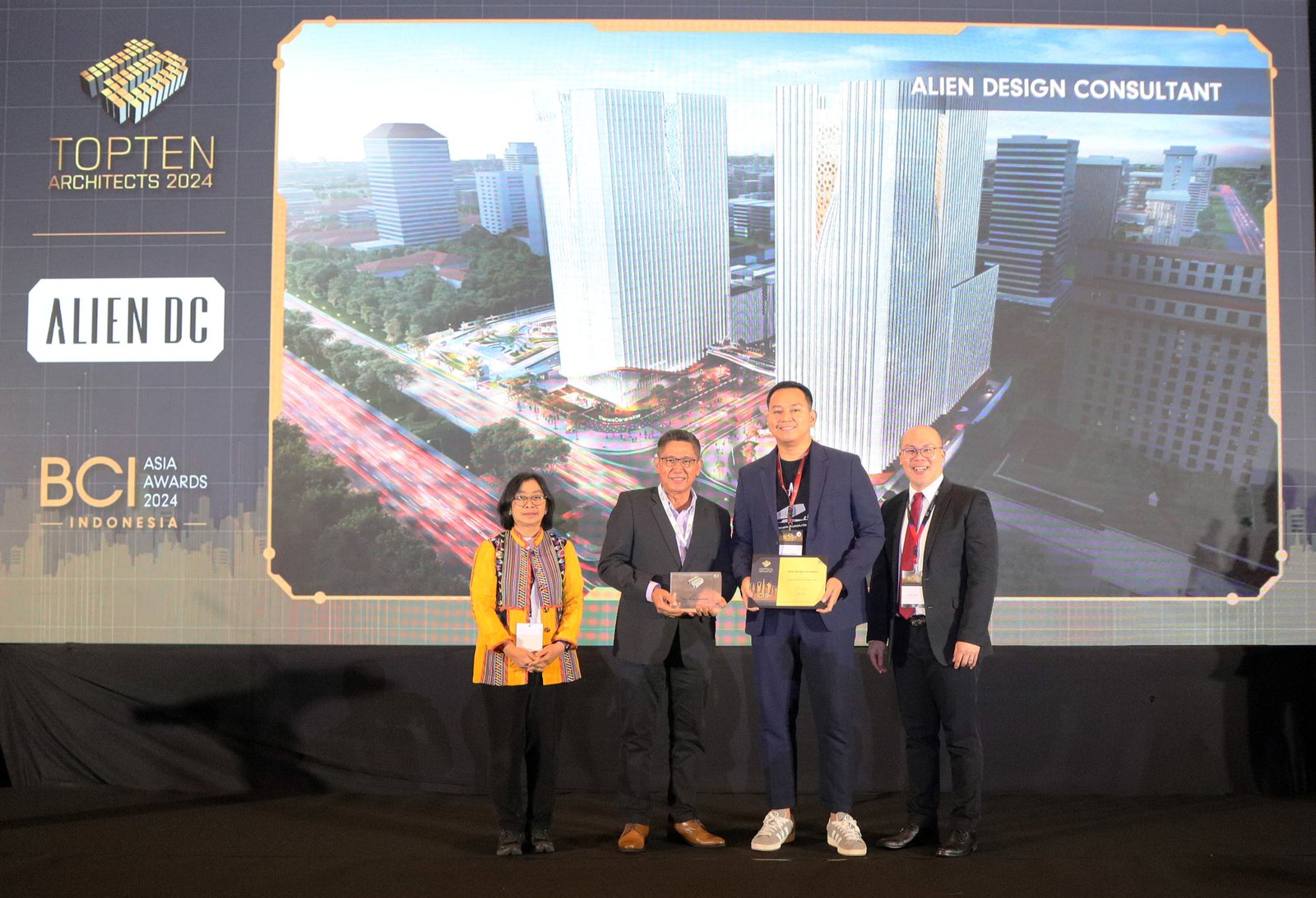 Alien Design Consultant Raih Penghargaan Top 10 Architects BCI Asia Awards 2024