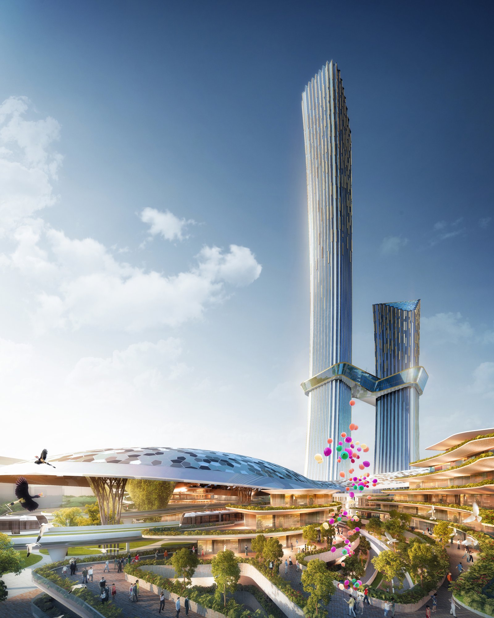 1. Menara Tertinggi di Asia Tenggara – BUMN Tower IKN: Simbol Kemakmuran dan Inovasi Berkelanjutan