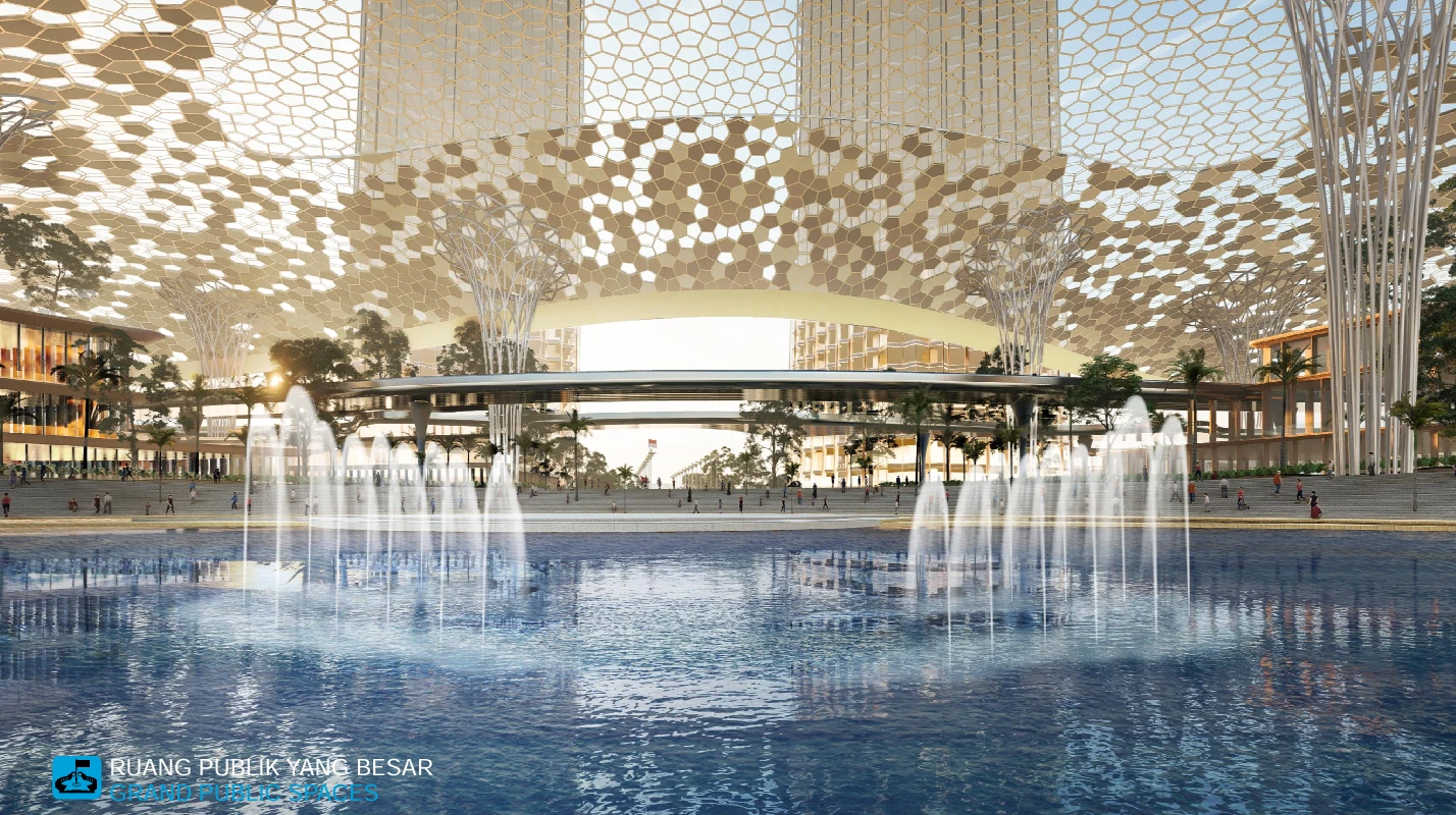 4. Ruang Publik yang Besar – BUMN Tower IKN: Simbol Kemakmuran dan Inovasi Berkelanjutan