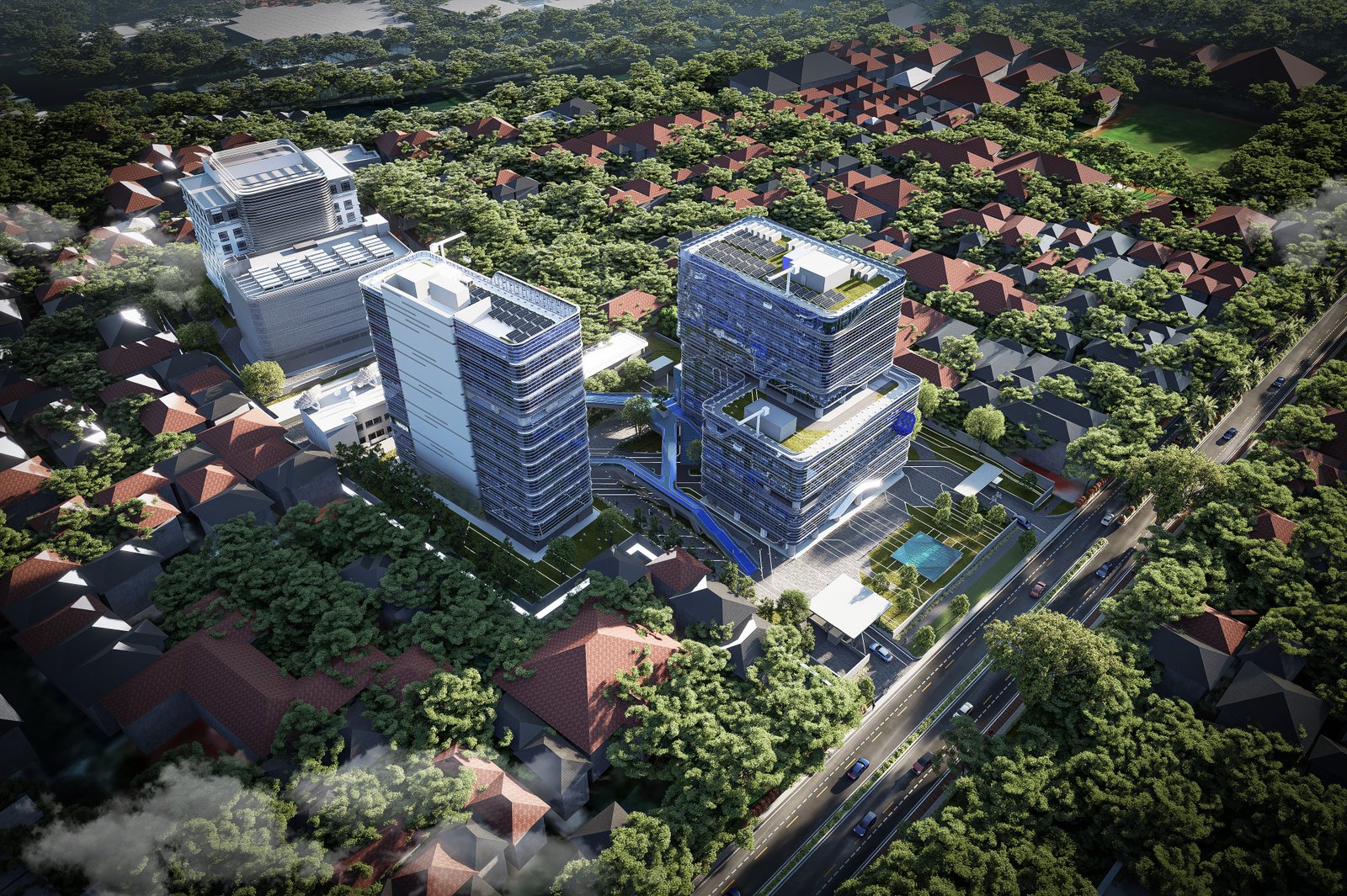 2. BRI IT Tower – Arsitektur Gedung Baru 4 Bank BUMN Terbesar di Indonesia