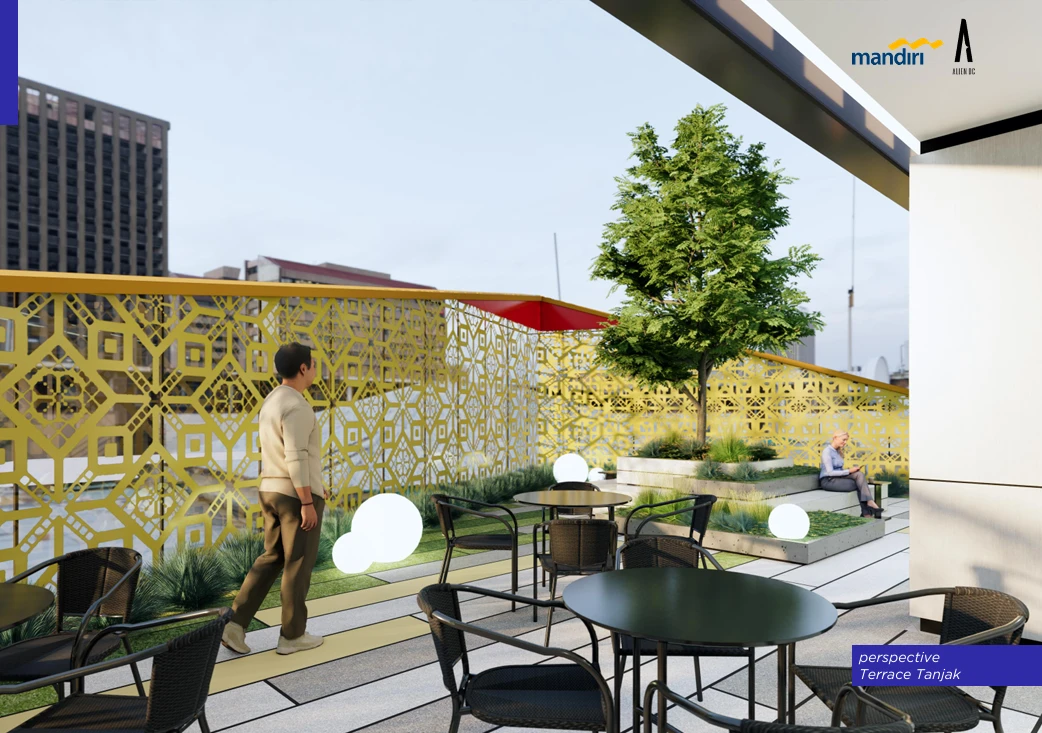 3. Outdoor Facilities – Groundbreaking of Mandiri Financial Center Palembang: A Fusion of Modern Architecture and Local Wisdom