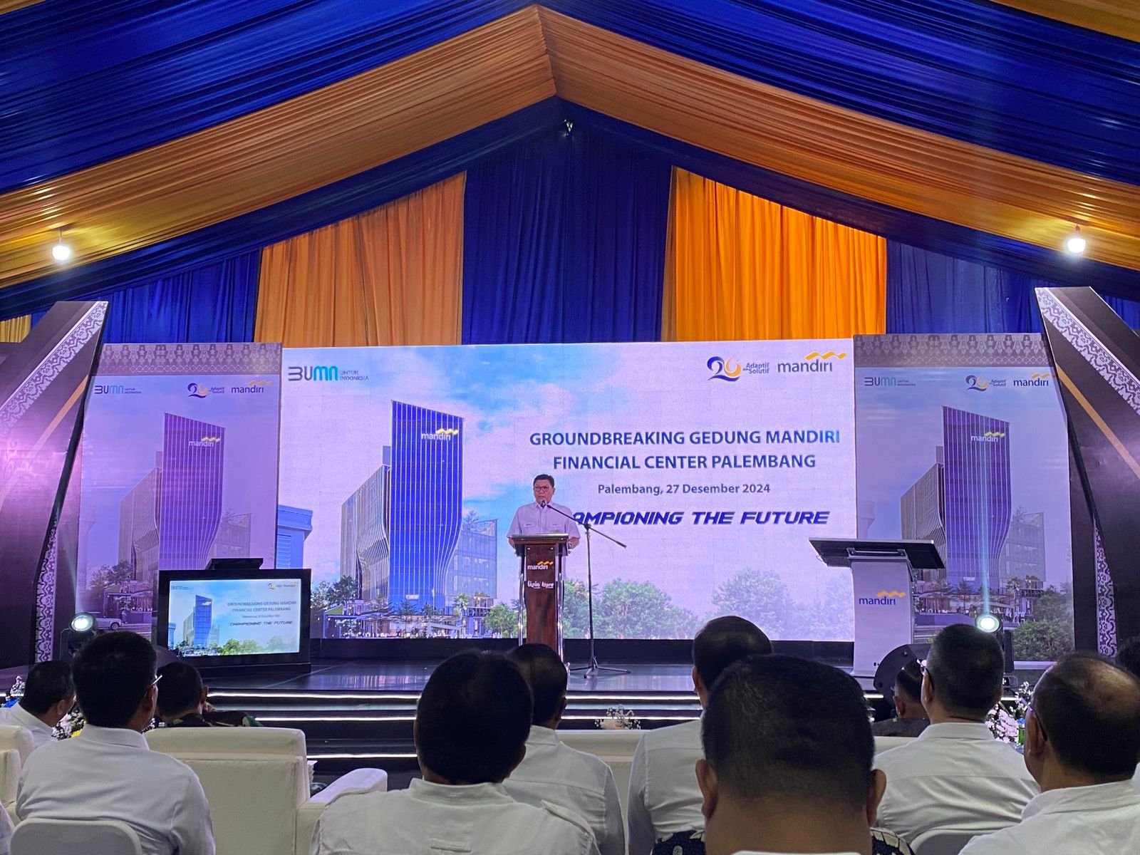 Groundbreaking Gedung Mandiri Financial Center Palembang: Perpaduan Arsitektur Modern dan Kearifan Lokal