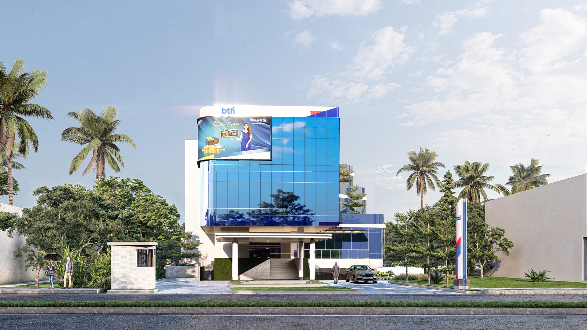 Desain yang Mewujudkan Visi Modern dan Berkelanjutan – Peresmian Kantor BTN Cibubur: Desain Gedung Futuristik dan Berkelanjutan