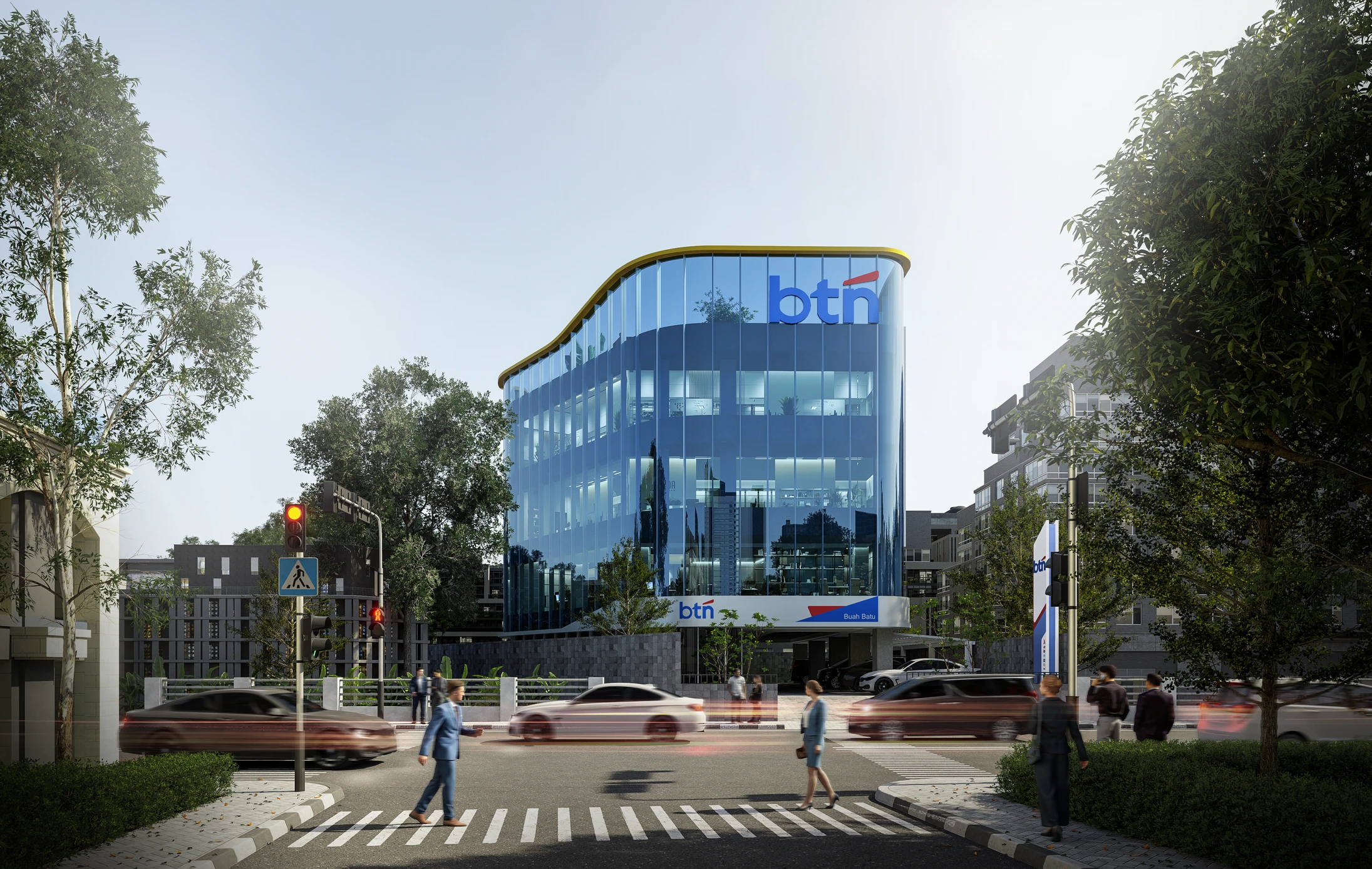 Architectural Concept: Harmony Between Space and Nature – The Architectural Journey of Bank BTN Buah Batu Building: From Concept to