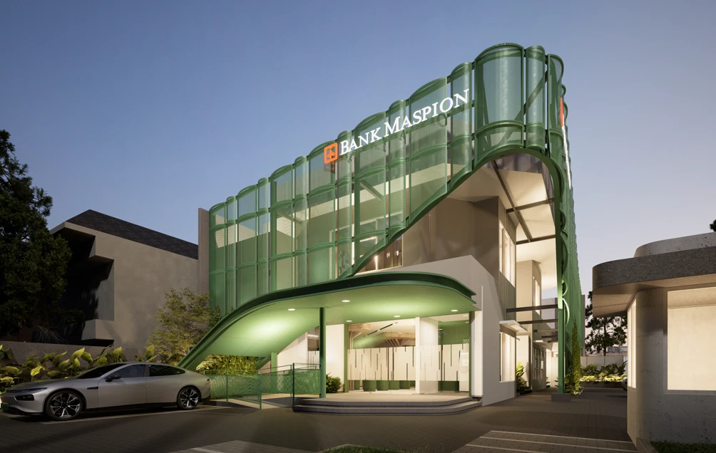 Dinamis, Modern, dan Berjiwa Hijau – Wajah Baru Arsitektur Bank Maspion Surabaya: Ikonik, Modern, dan Berkelanjutan