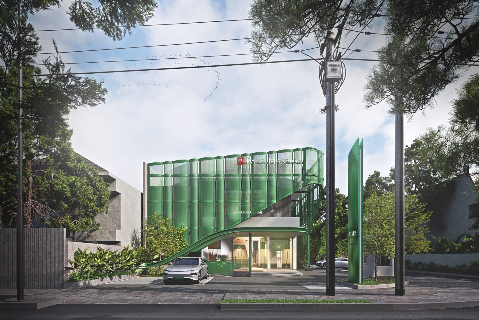 Dinamis, Modern, dan Berjiwa Hijau – Wajah Baru Arsitektur Bank Maspion Surabaya: Ikonik, Modern, dan Berkelanjutan