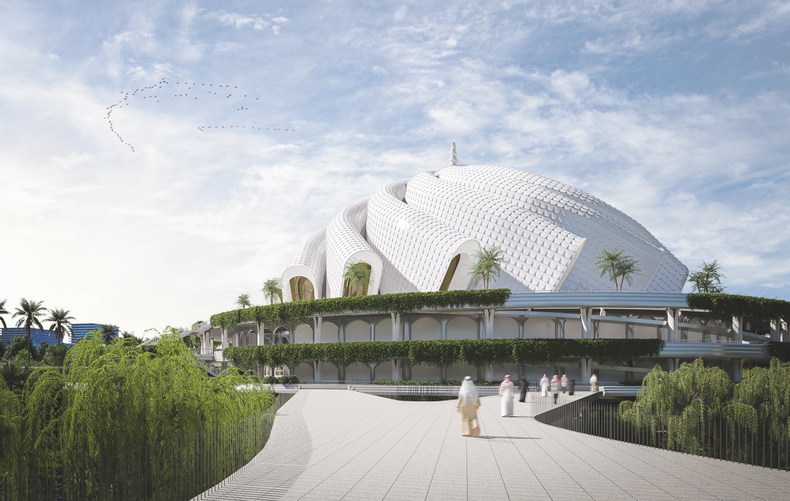 Konsep Arsitektur: Simbol Sorban dan Gerak Semesta – Masjid Negara IKN: Harmoni Spiritualitas, Arsitektur, dan Teknologi