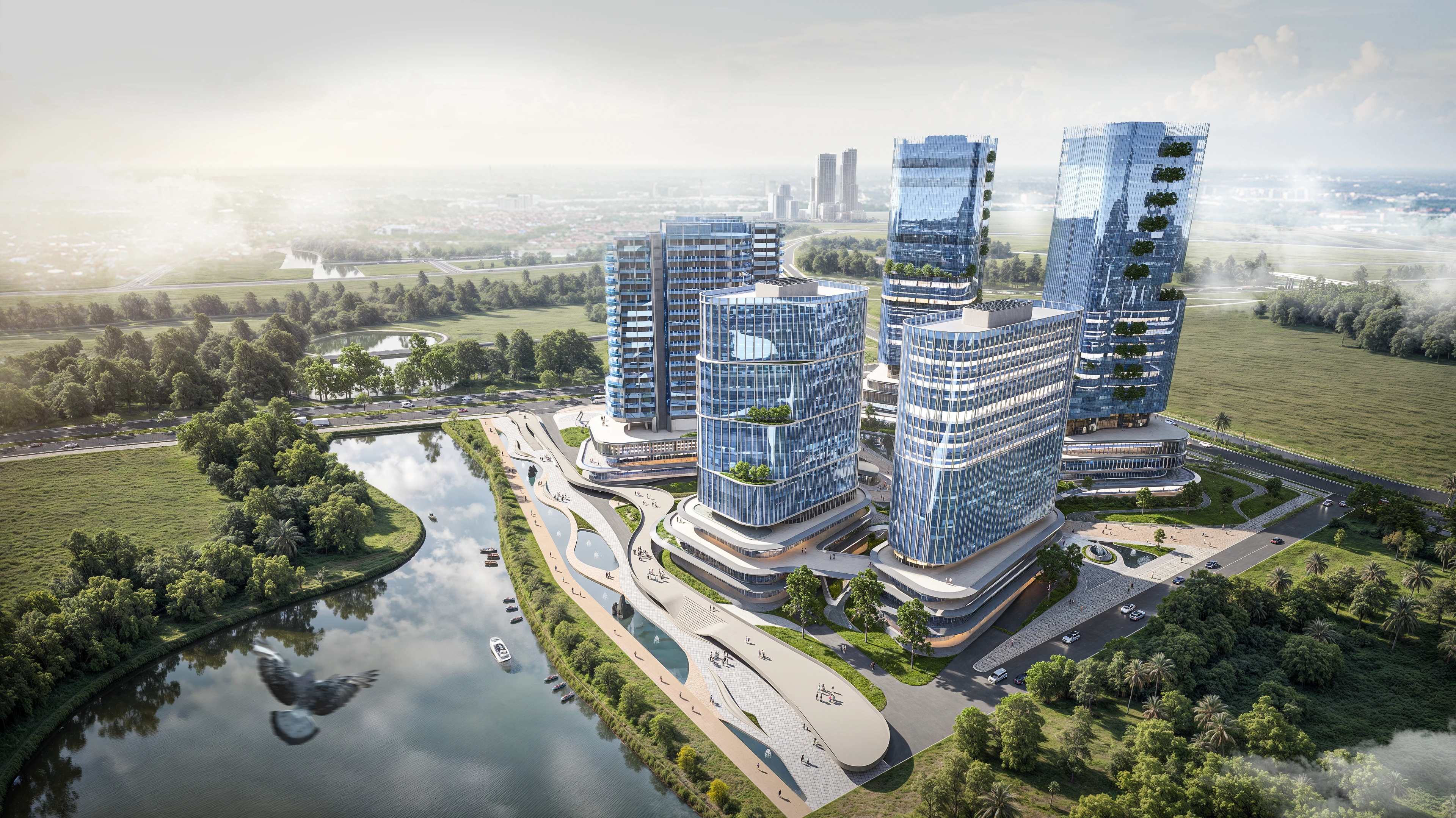 Masterplan Kawasan Urban Tepi Sungai di PIK 2: Arsitektur Terintegrasi di Utara Jakarta
