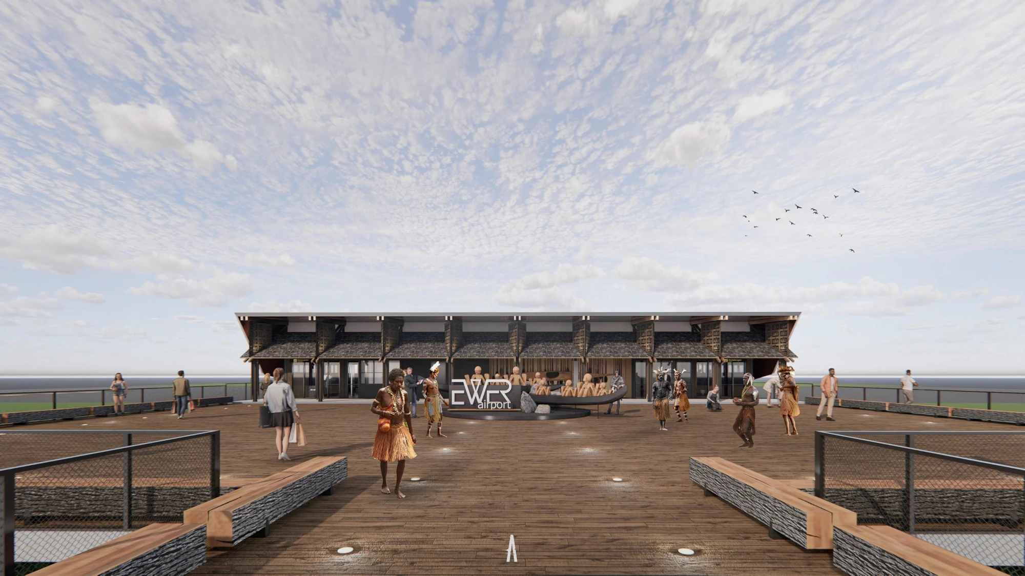 Arsitektur Bandara Ewer: Gerbang ke Asmat yang Penuh Makna