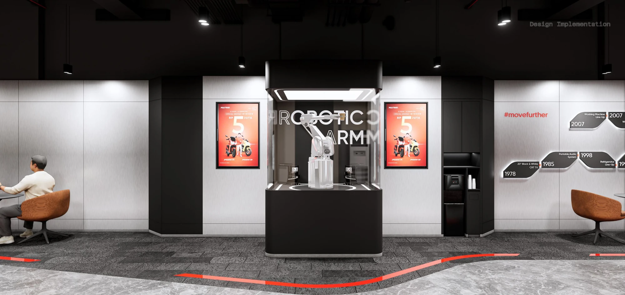 Robotic Arm Display: Teknologi yang Bergerak – Dari EV Car Display hingga Robotic Arm: Alien DC Mendesain Polytron Showroom