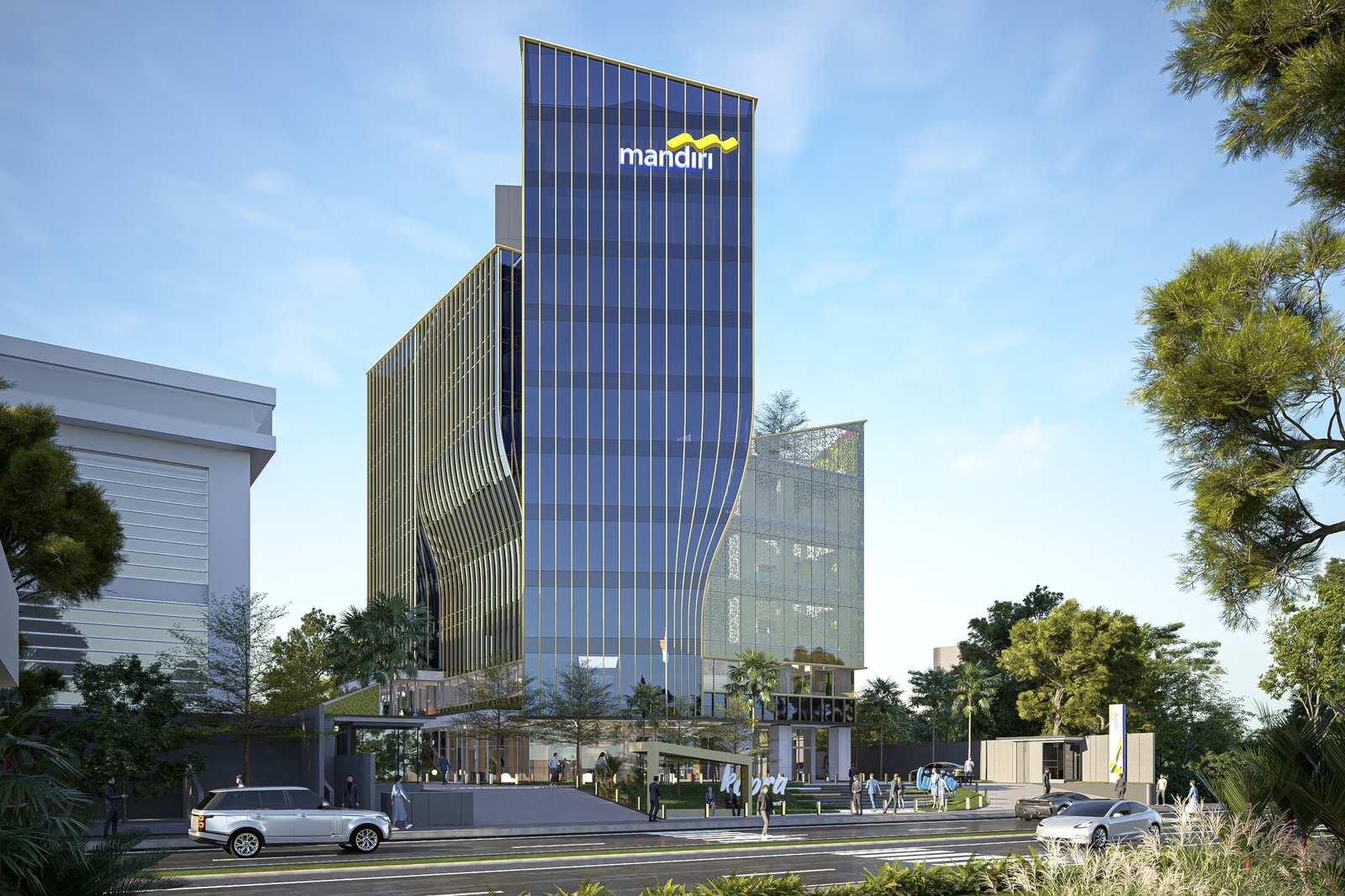 Menghidupkan Warisan Melalui Fasad: Simbolisme Kain Tanjak di Mandiri Financial Center