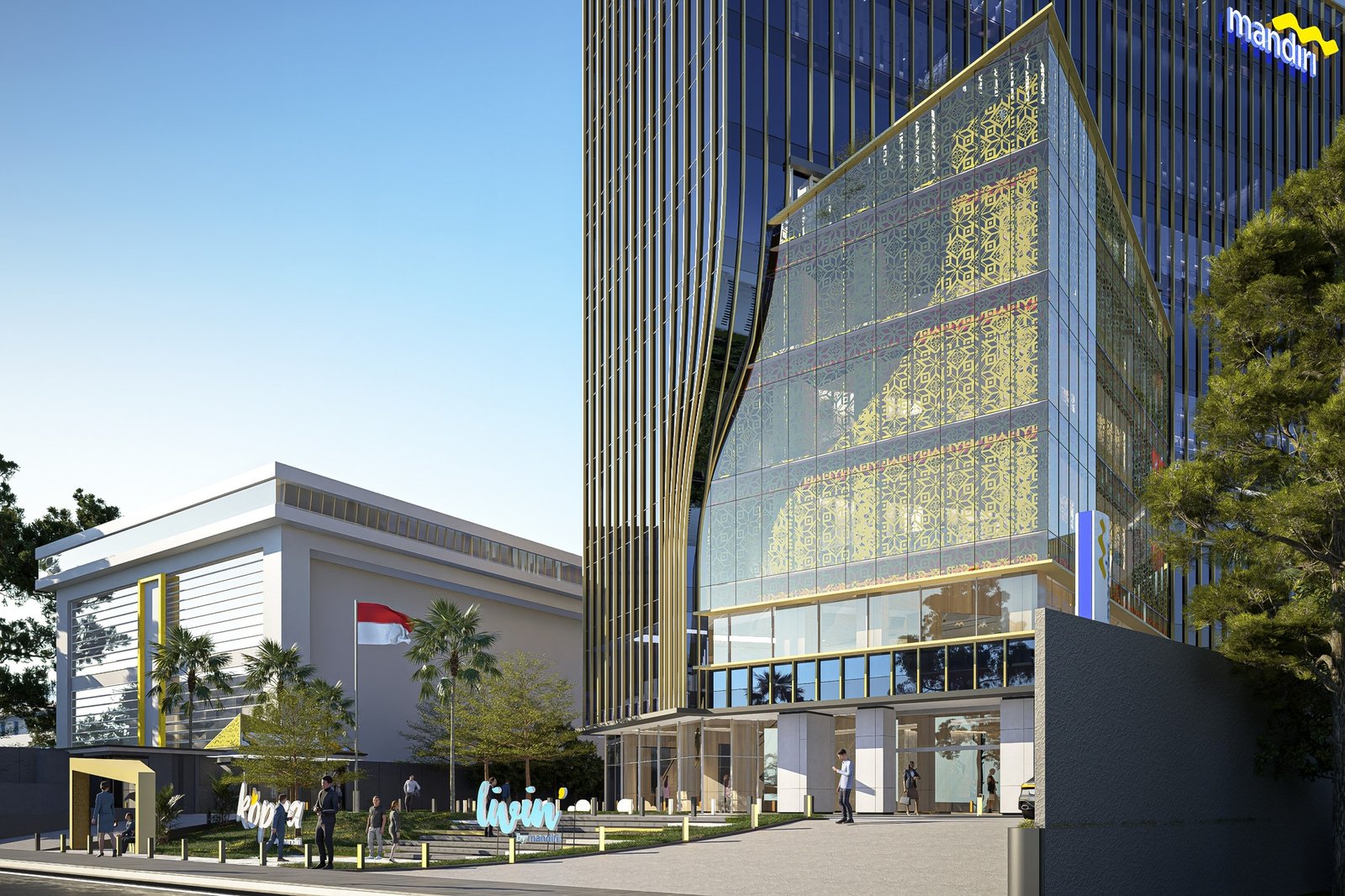 Menghidupkan Warisan Melalui Fasad: Simbolisme Kain Tanjak di Mandiri Financial Center