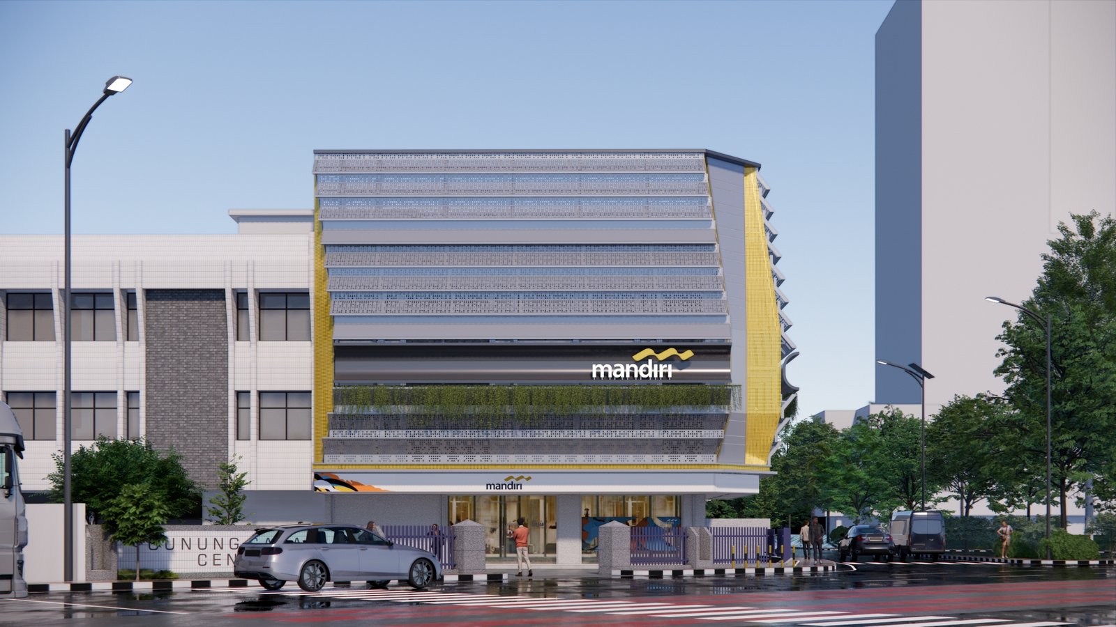 Mengulik Arsitektur Fasad Bank Mandiri: Antara Fungsi, Estetika, dan Identitas