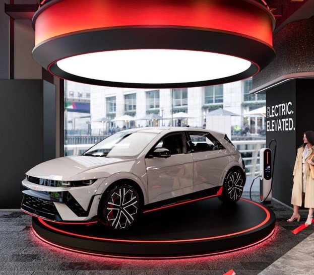 EV Car Display: Simbol Mobilitas Masa Depan – Dari EV Car Display hingga Robotic Arm: Alien DC Mendesain Polytron Showroom