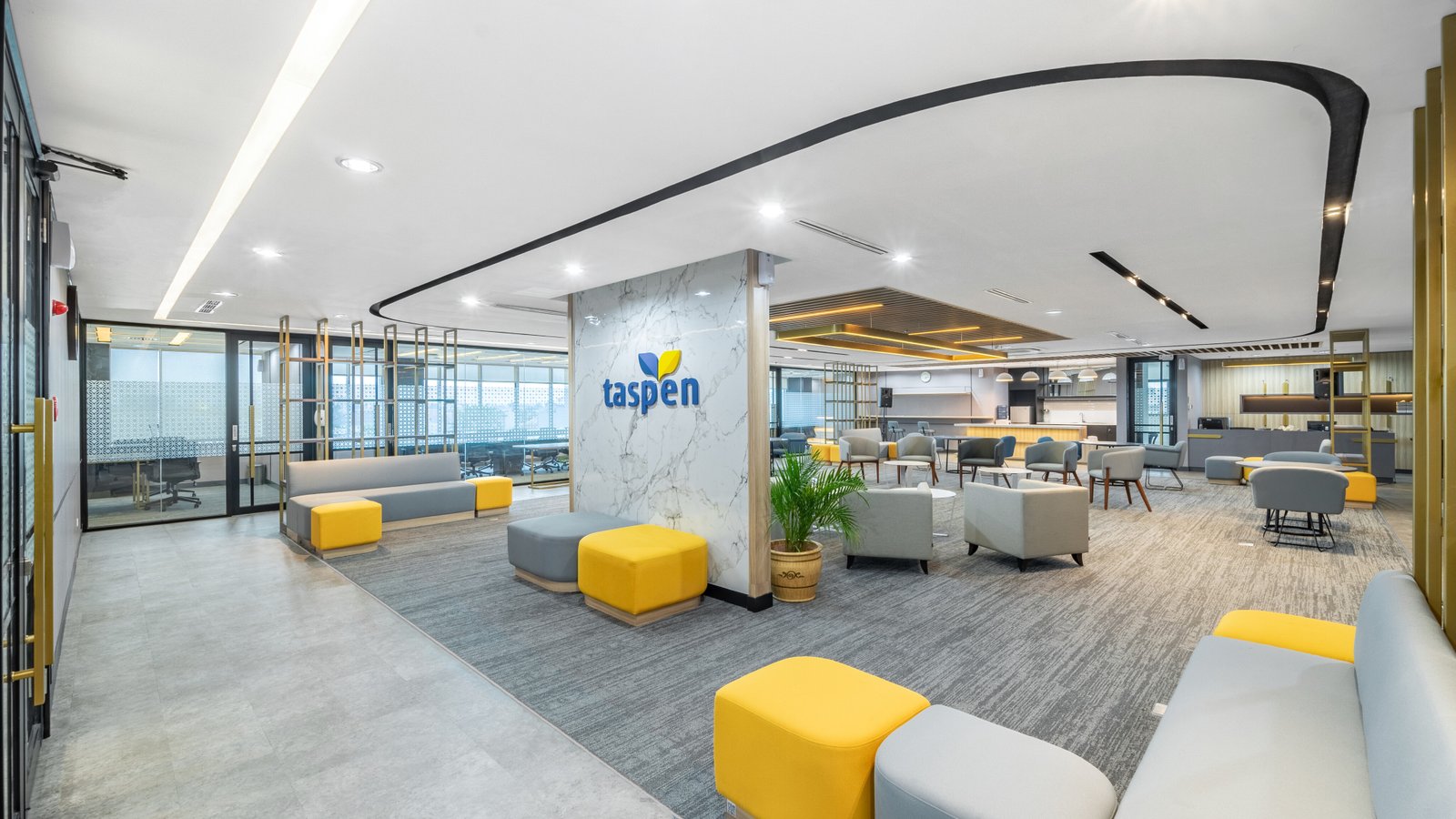 Ruang Kantor yang Menghidupkan Hari – Interior Kantor Taspen Office Terintegrasi: Resepsionis hingga Ruang Kolaborasi