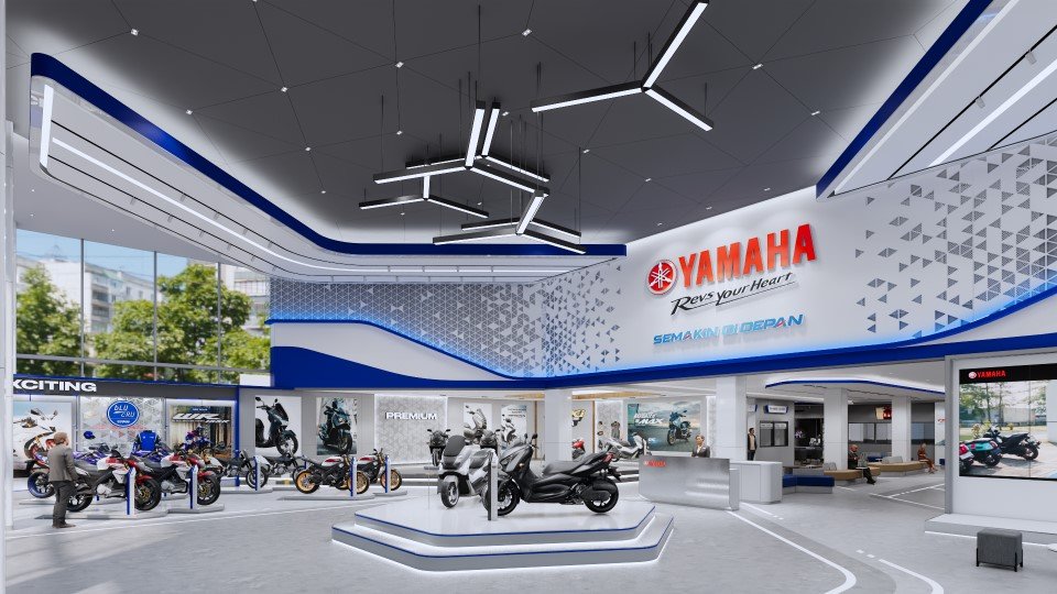 Interior sebagai Cerminan Brand – Rahasia Material Interior Yamaha Flagship Store yang Membuat Showroom Lebih Menjual