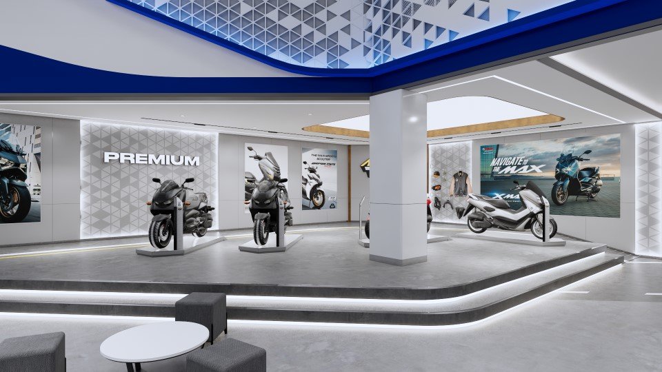Interior sebagai Cerminan Brand – Rahasia Material Interior Yamaha Flagship Store yang Membuat Showroom Lebih Menjual
