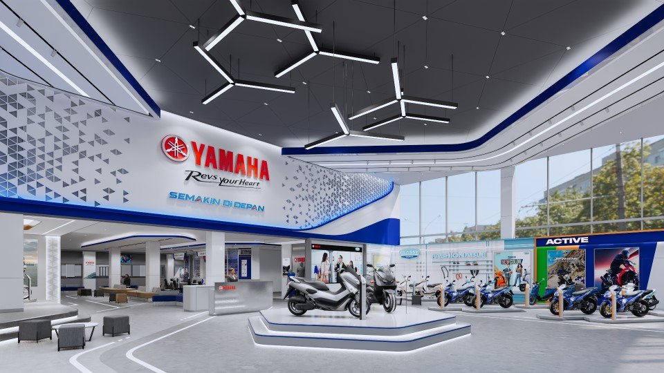 Interior sebagai Cerminan Brand – Rahasia Material Interior Yamaha Flagship Store yang Membuat Showroom Lebih Menjual