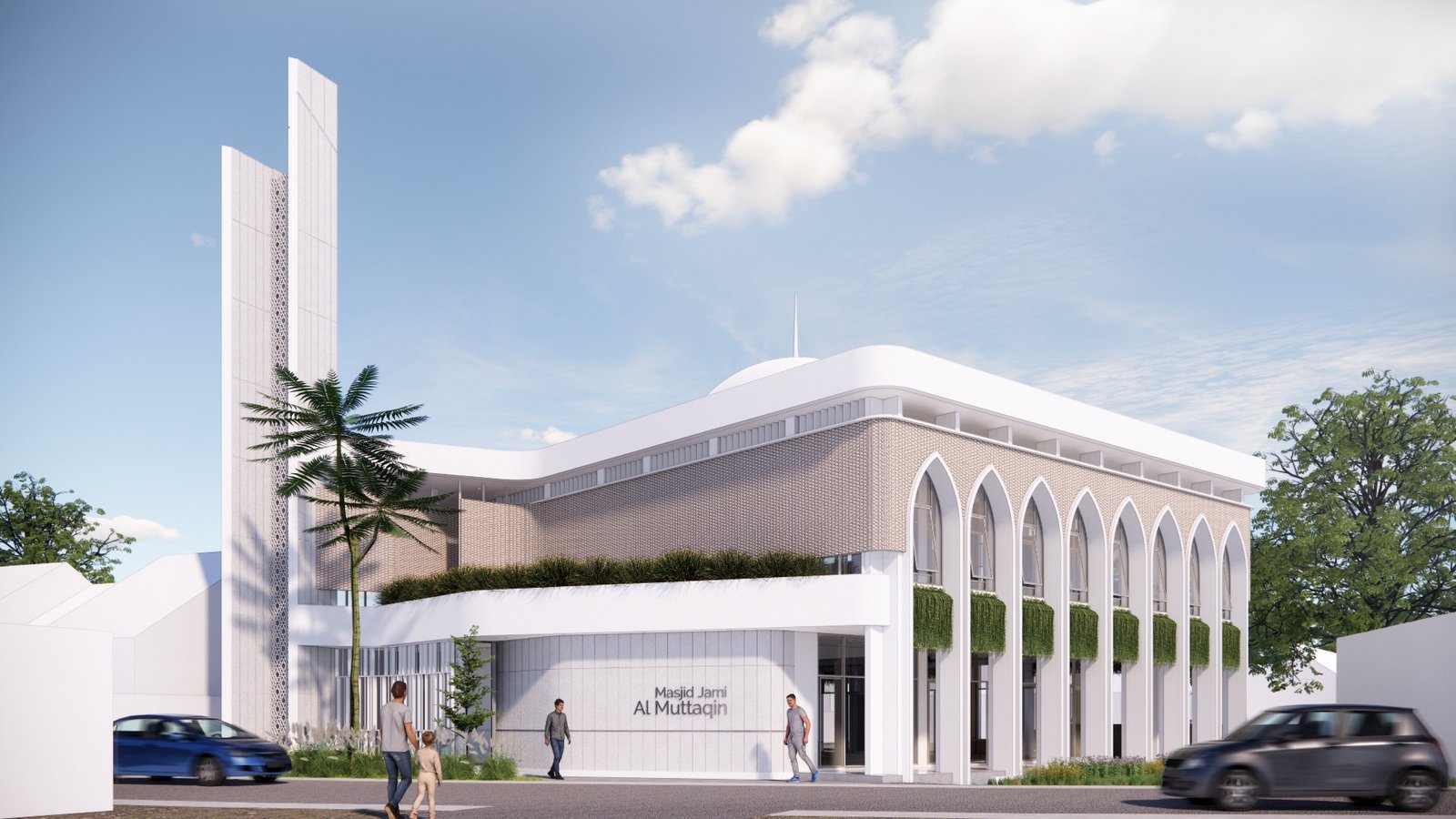 Masjid Jami Al-Muttaqin: Elegansi Islami yang Tangguh dalam Konteks Tropis