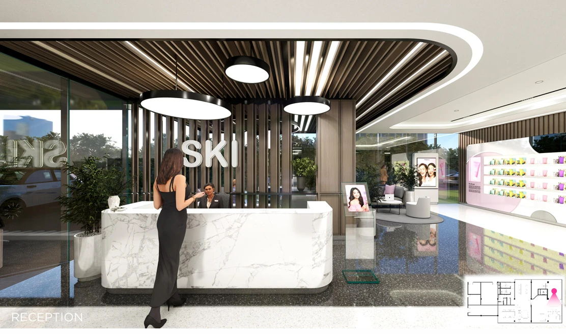 Interior: Dari Botanic Charm hingga Sleek Retreat – Groundbreaking SKI Factory: Menyatukan Inovasi, Arsitektur, dan Industri Kosmetik