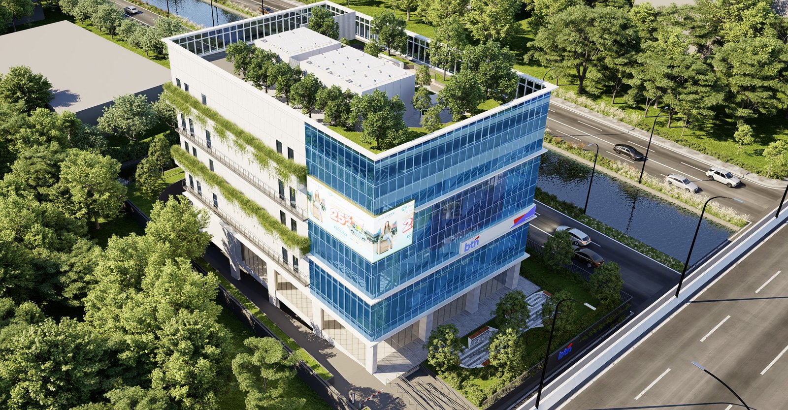 Façade Kaca Rendah Emisi BTN KELAPA GADING : Efisiensi Energi dalam Arsitektur Perkantoran Perbankan
