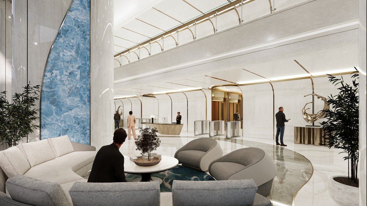 2. Material Mewah yang Berfilosofi – Menyelami Filosofi Desain Interior Lobby BNI PIK 2 Karya Alien DC