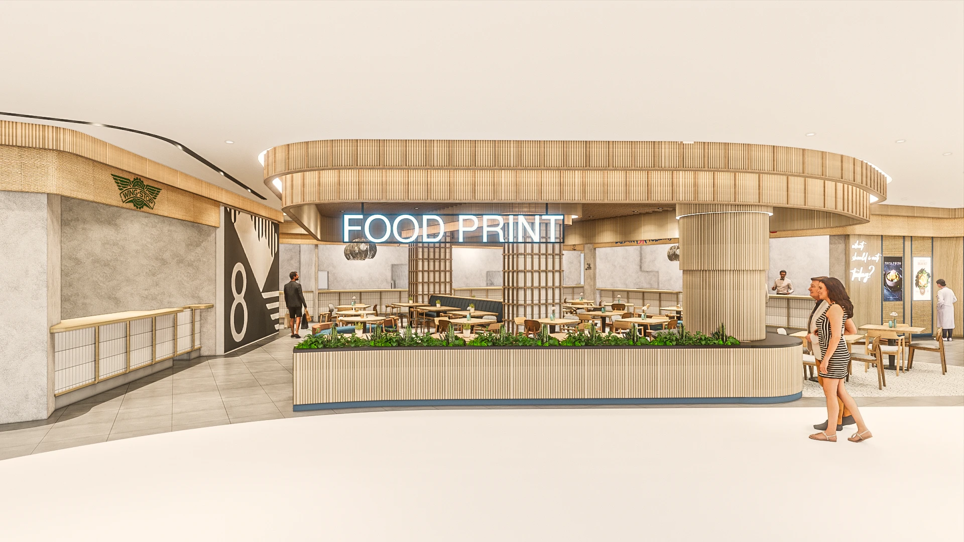 Desain Interior Foodcourt Mall Bintaro Xchange 2