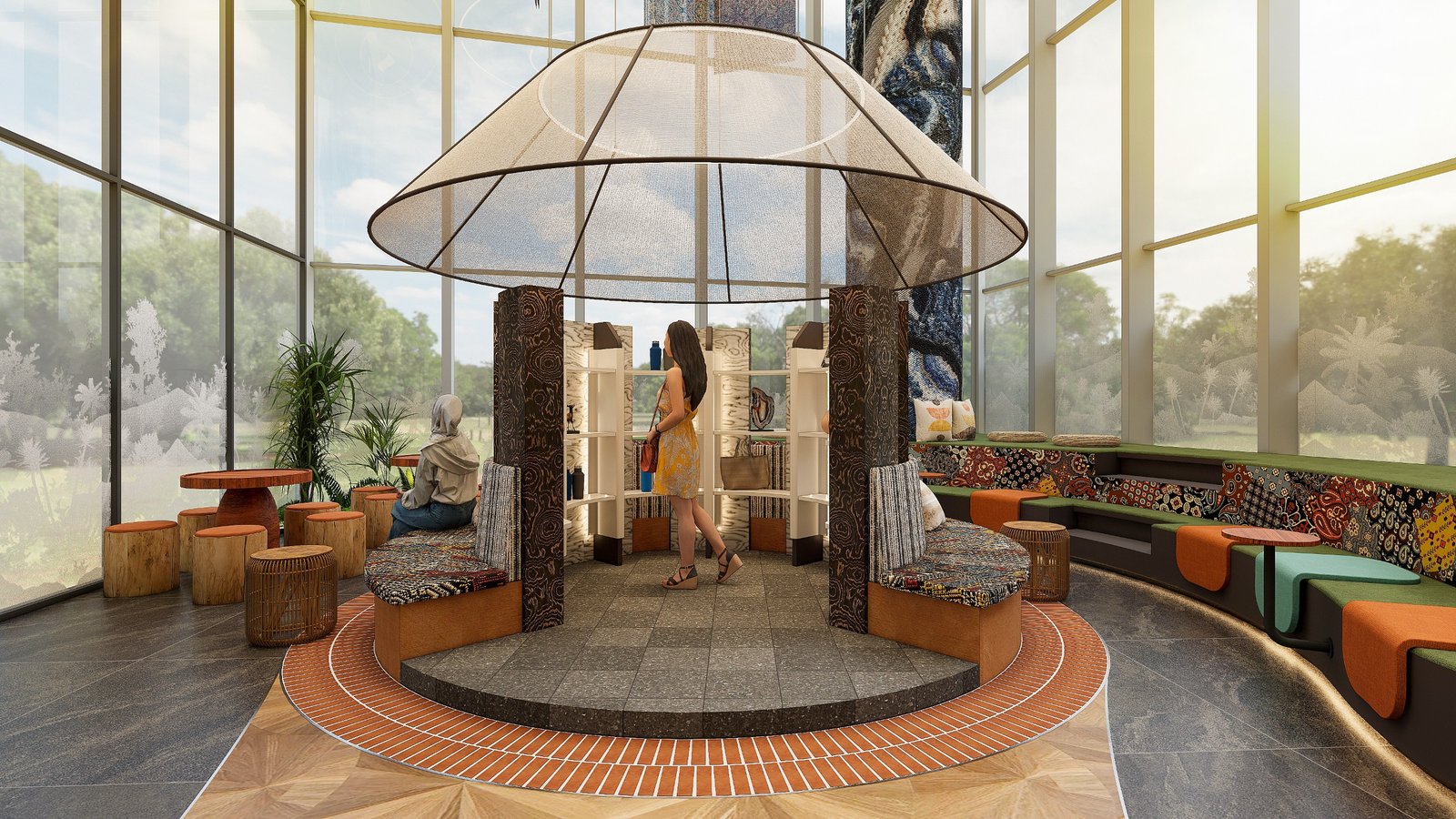 Lebih dari Sekadar Bentuk, Sebuah Pengalaman – DANA Experience Center: Merayakan Alam, Budaya, dan Kerajinan dalam Bahasa Desain Modern