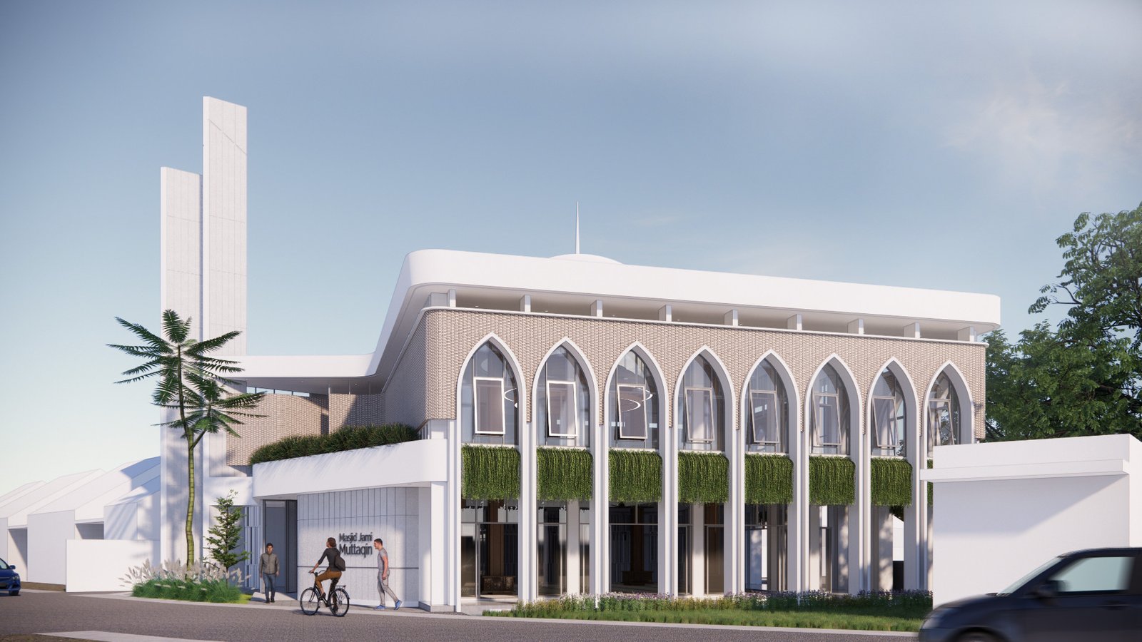 Filosofi dan Inspirasi Desain – Masjid Jami Al-Muttaqin: Elegansi Islami yang Tangguh dalam Konteks Tropis