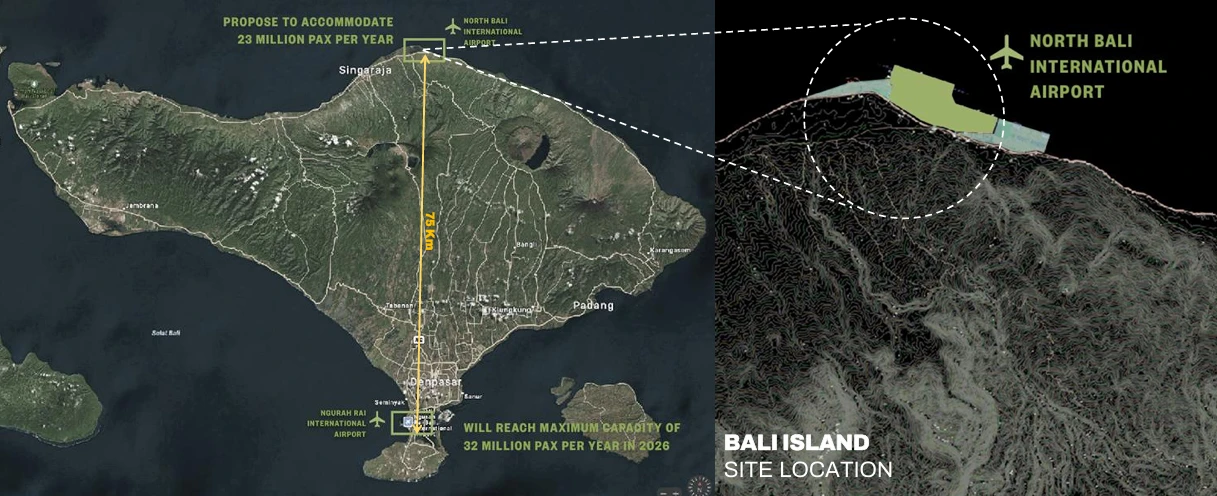 Lokasi dan Kapasitas – Peluncuran Desain Bandara Internasional Bali Utara: Harmoni Budaya dan Inovasi