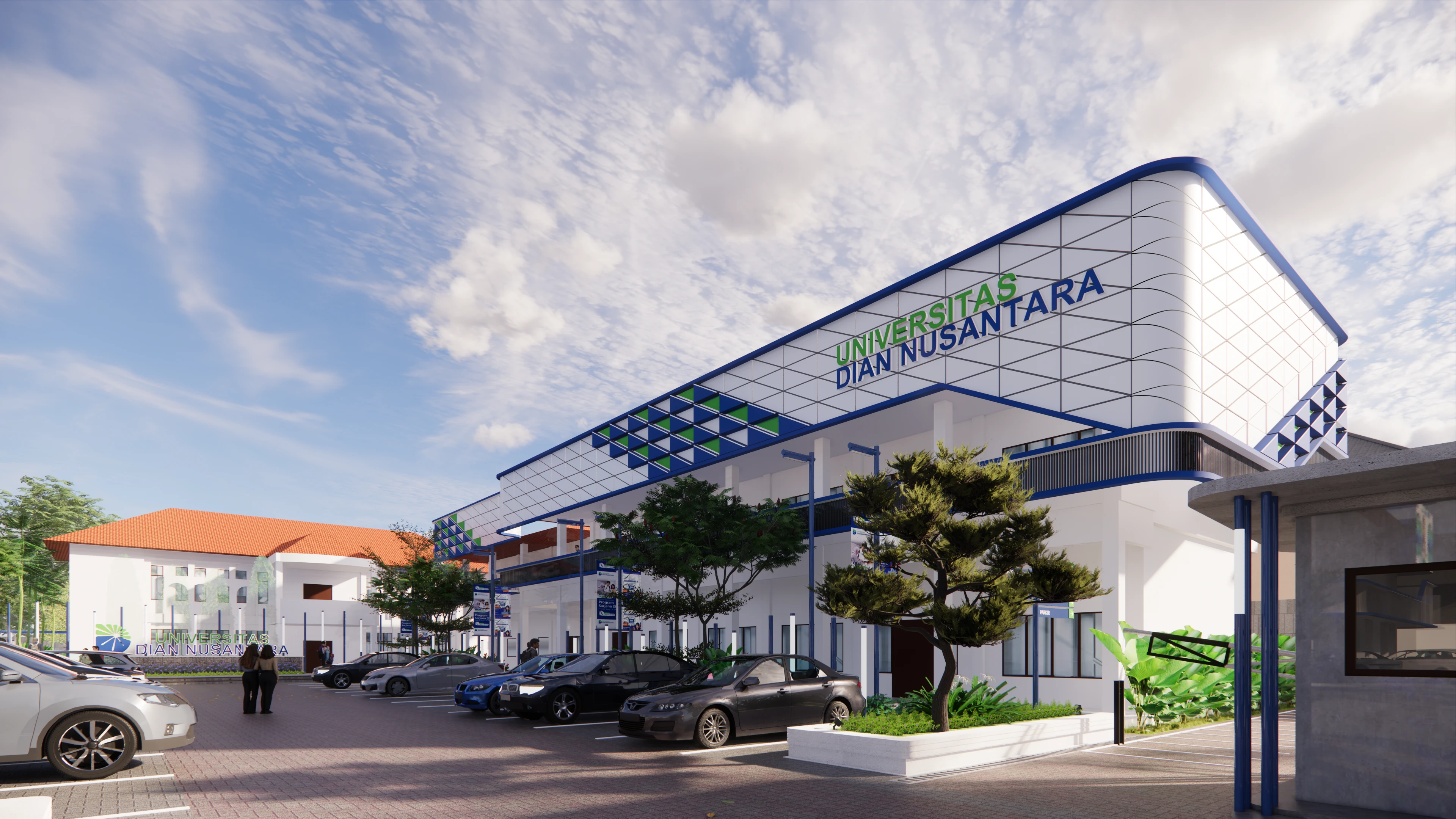 Arsitektur Kampus yang Fungsional dan Estetis – Desain Arsitektur Kampus Modern Universitas Dian Nusantara oleh Alien Design Consultant