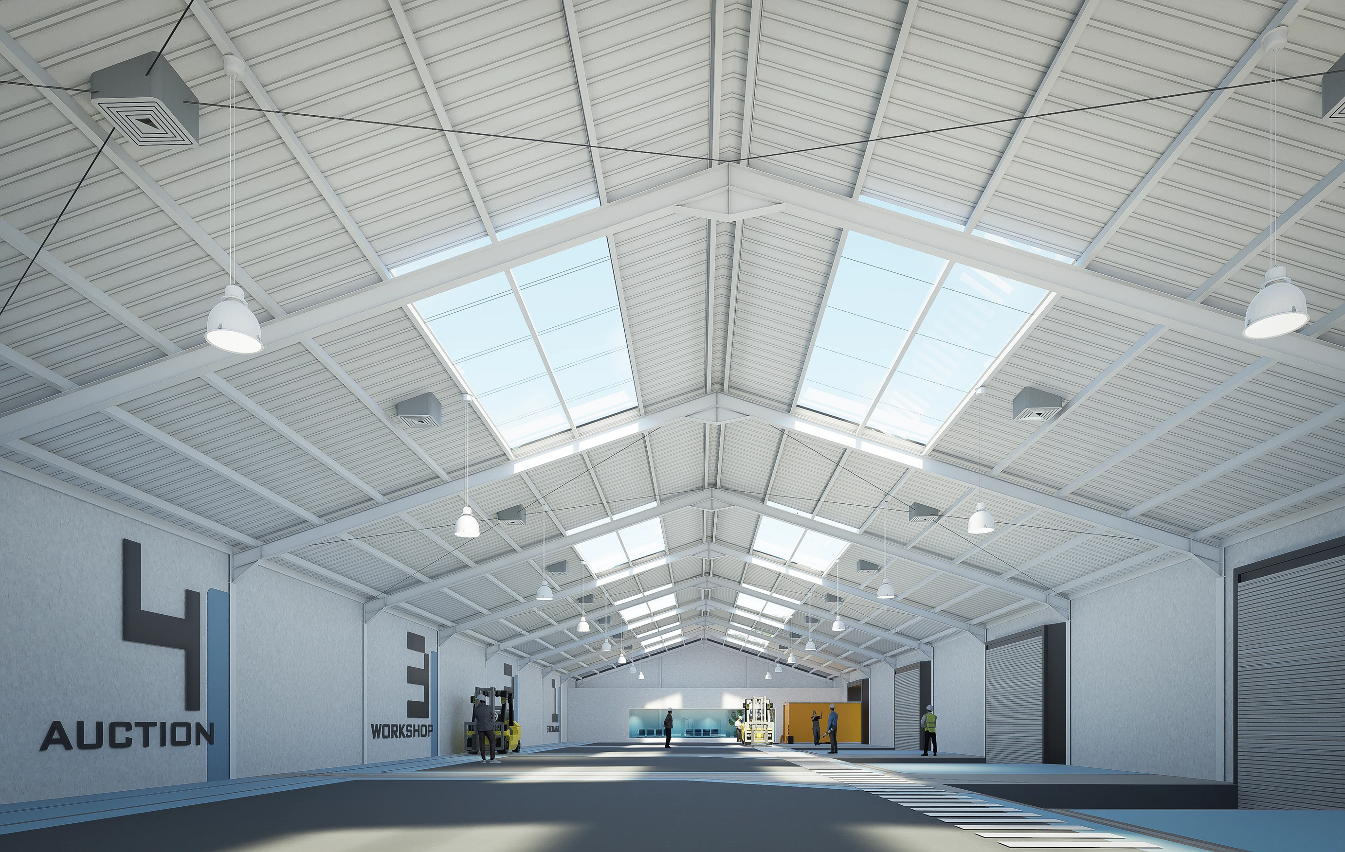 Interior yang Efisien dan Well-Organized – Sentra Inventaris Mandiri: Desain Gudang Modern yang Efisien dan Berkarakter
