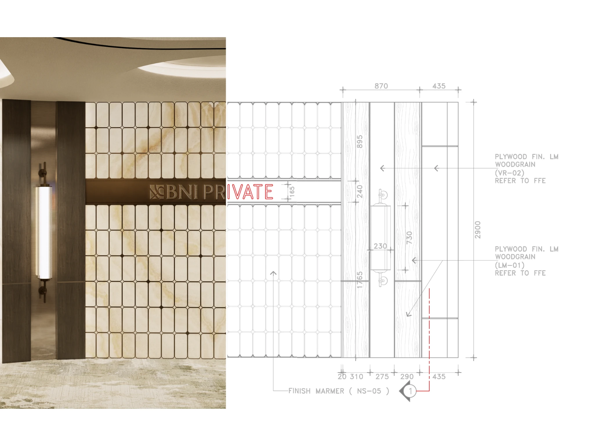Material dan Detail yang Membangun Karakter BNI Private – Reinterpretasi Desain Ruang yang Personal dan Progresif di Kantor BNI Private