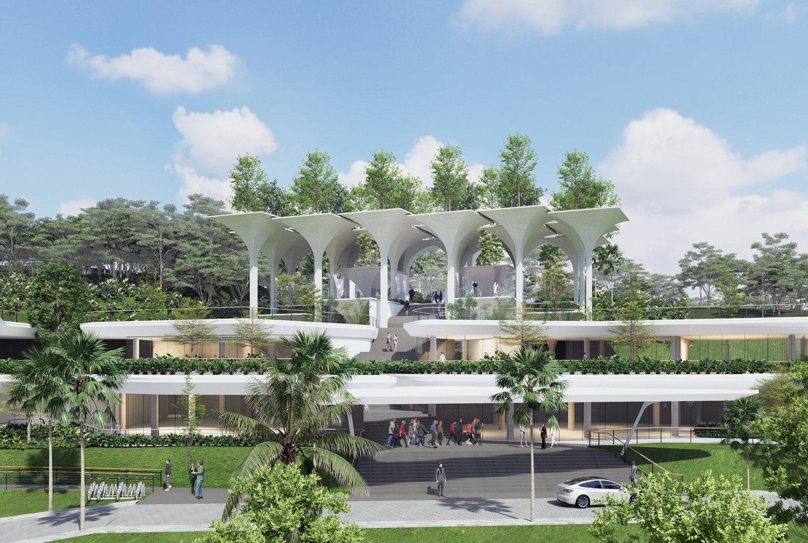 Konsep Green Intelligence BTN Dago Learning Center: Merancang Fasad Ramah Lingkungan di Kawasan Berkontur