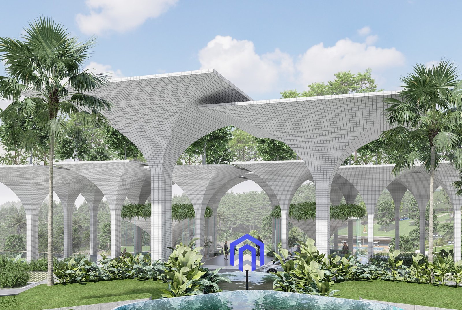 Konsep Green Intelligence BTN Dago Learning Center: Merancang Fasad Ramah Lingkungan di Kawasan Berkontur