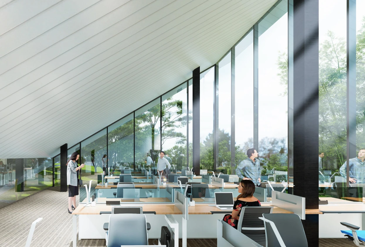 Sebuah Desain yang Menghormati Alam dan Cara Baru untuk Bekerja – Arsitektur Tamansari Office: Desain Kantor Futuristik yang Menyatu dengan