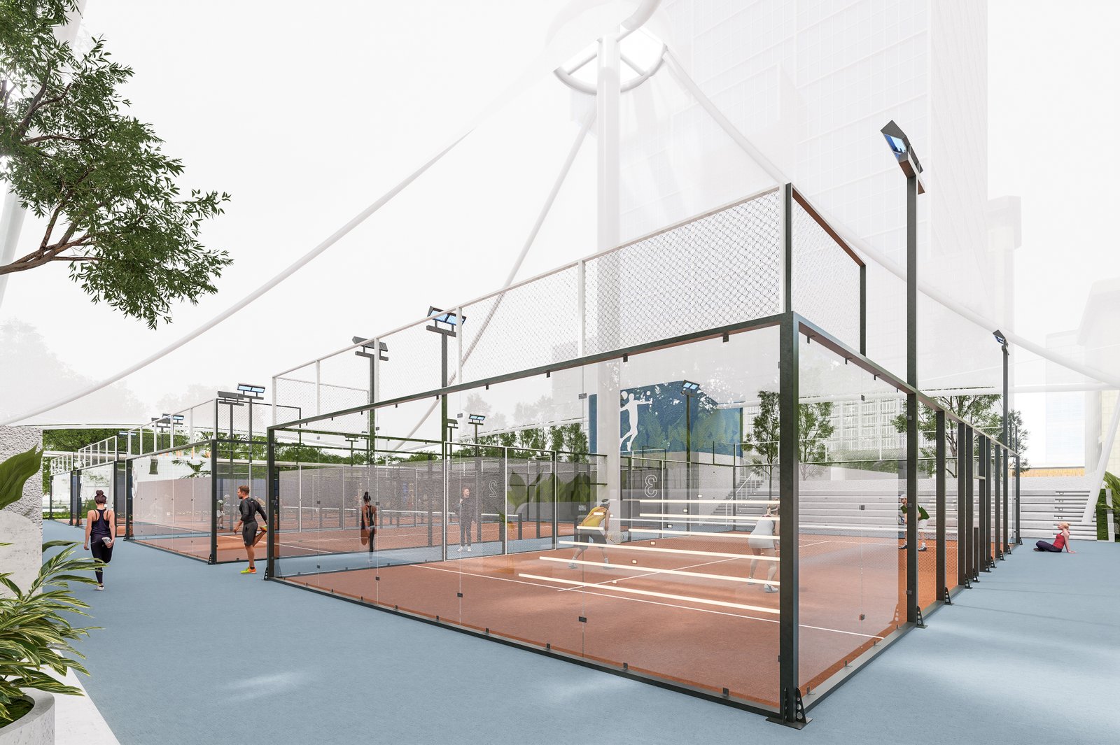 Bermain dengan Nyaman – Mendesain Lapangan Padel yang Ideal: Tempat Bermain, Berkumpul, dan Bernafas di Tengah Kota
