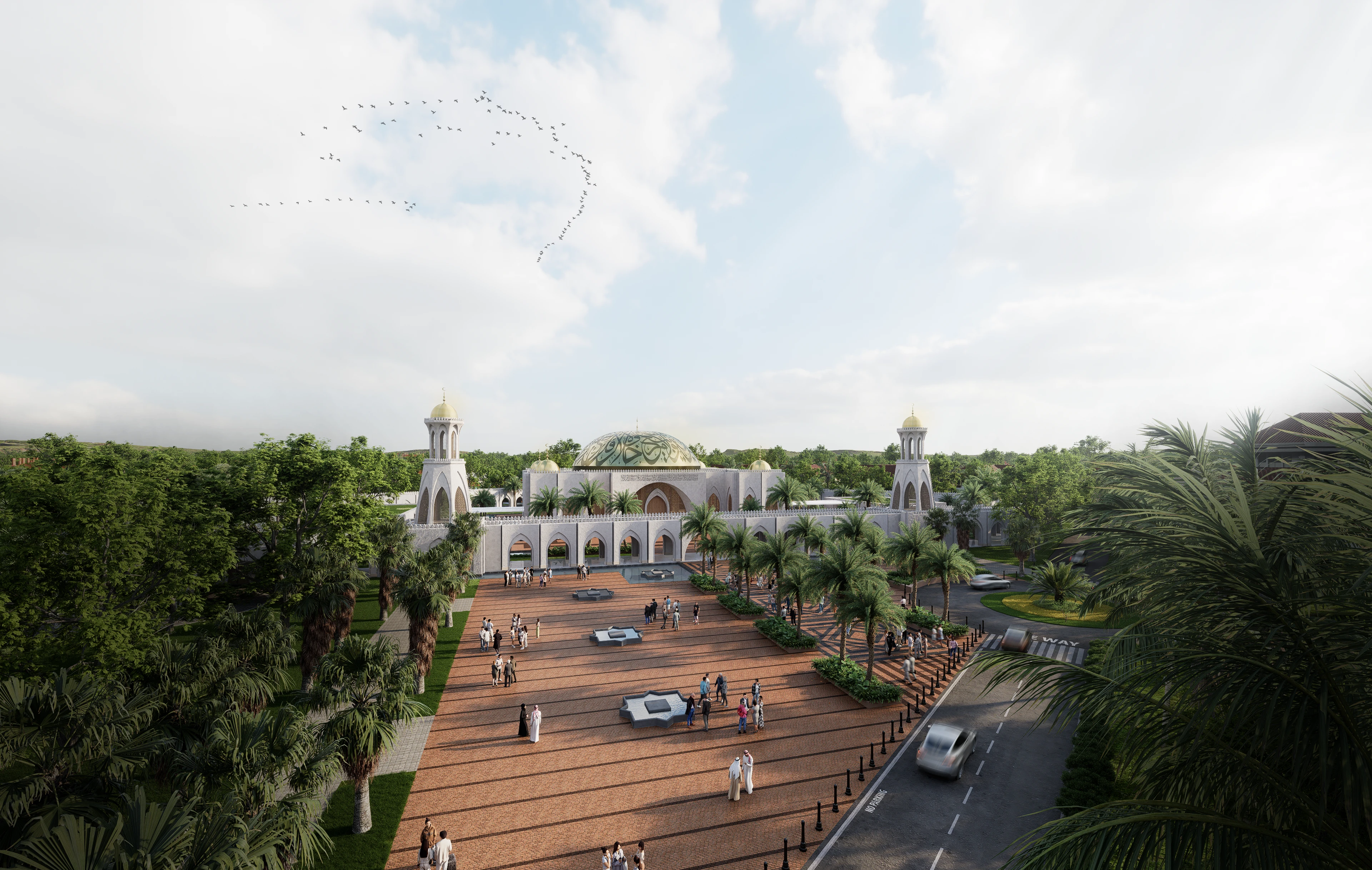 Konsep Desain: Spiritualitas, Manusia, dan Alam – Masjid UAE Aceh: Visi Arsitektur Spiritual sebagai Katalis Komunitas