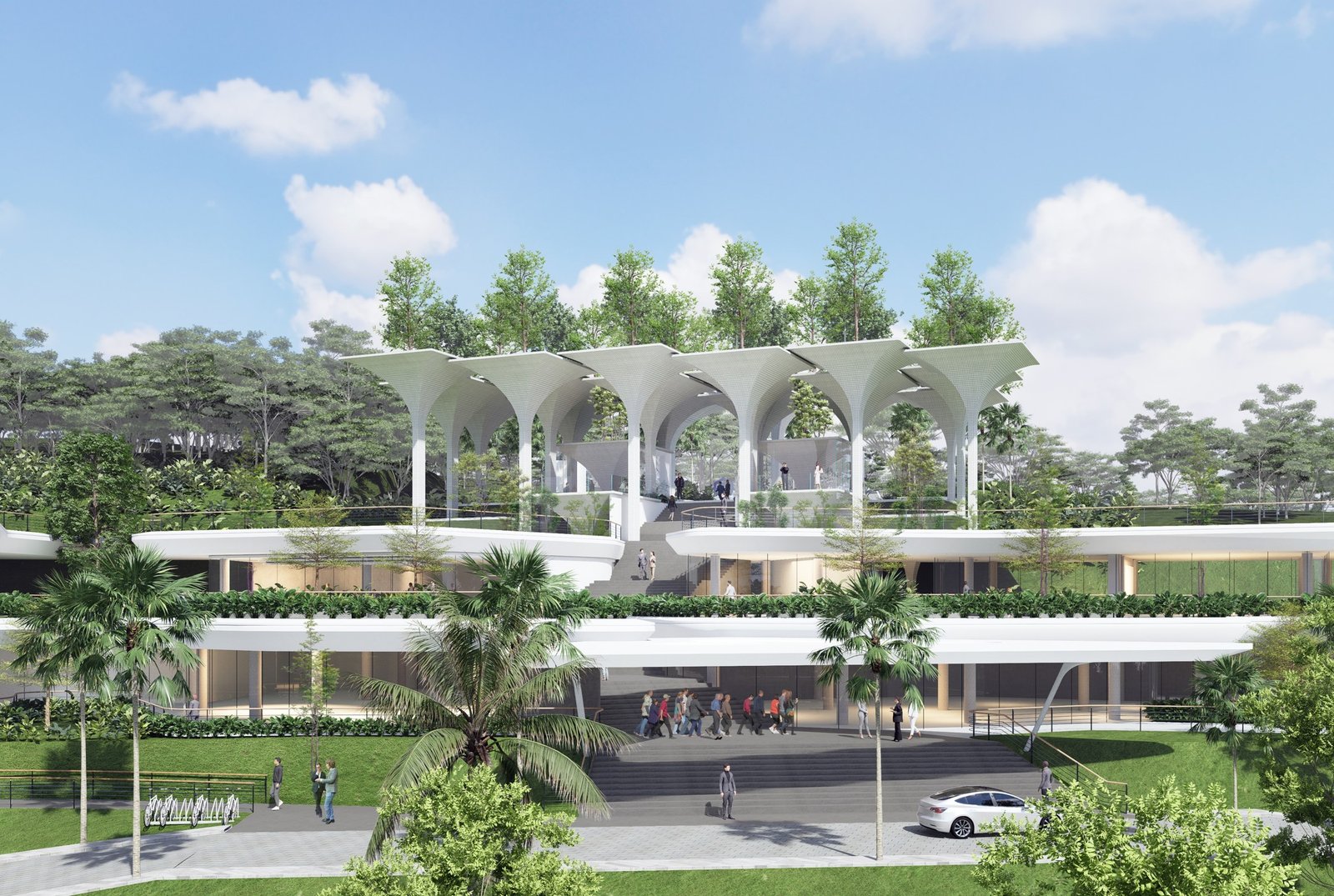 Arsitektur Fasad BTN Learning Center: Tumbuh dari Alam dan Nilai Budaya Korporasi