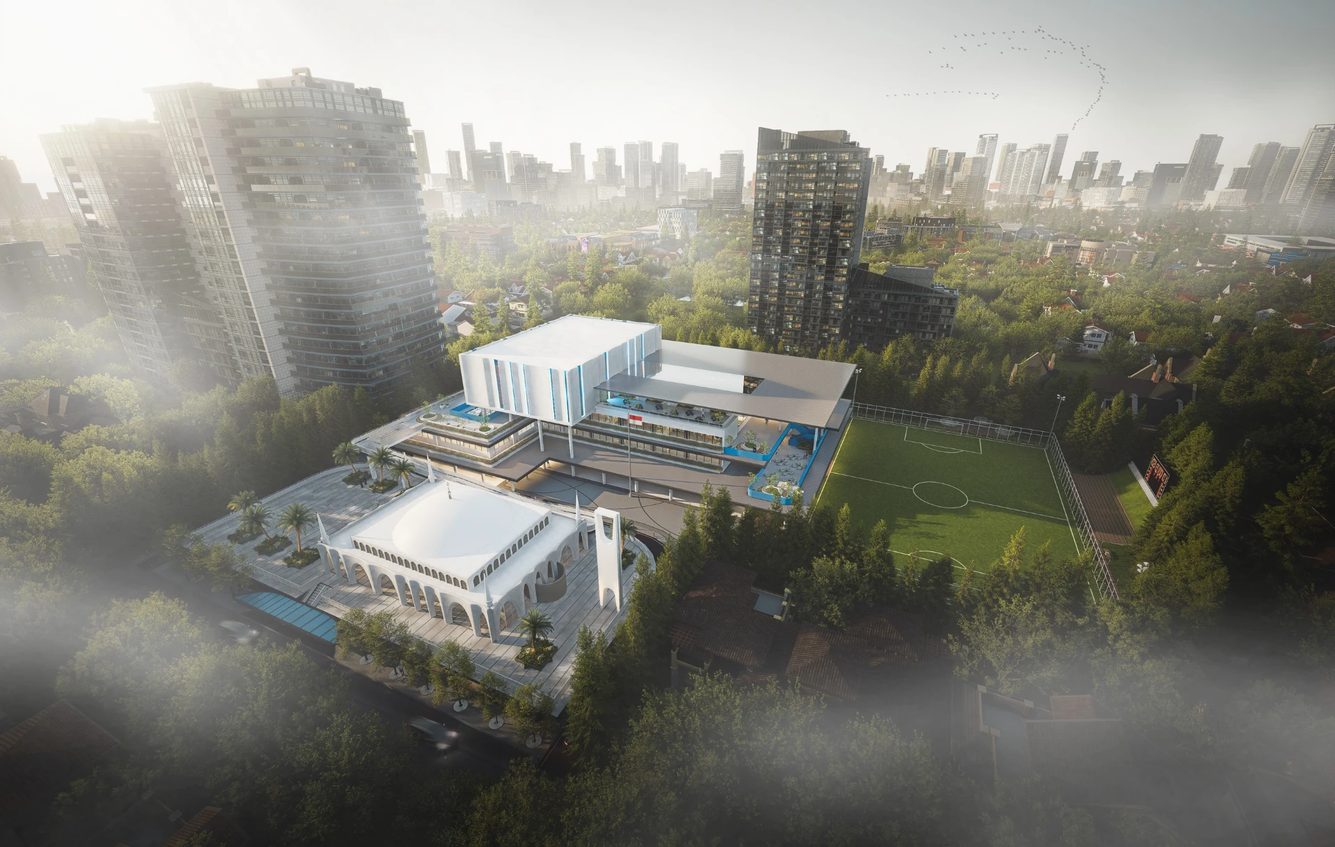 Lahan Terbatas dengan Harapan yang Besar – Merancang Arsitektur Sekolah Islam Modern di Jakarta Selatan: Ruang Belajar Menjadi Ekosistem