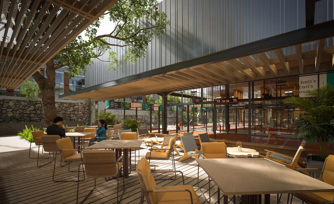 Plaza sebagai Elemen Kunci Urban Lifestyle – Inspirasi Desain Fasilitas Padel di Jakarta dengan Konsep Urban Lifestyle