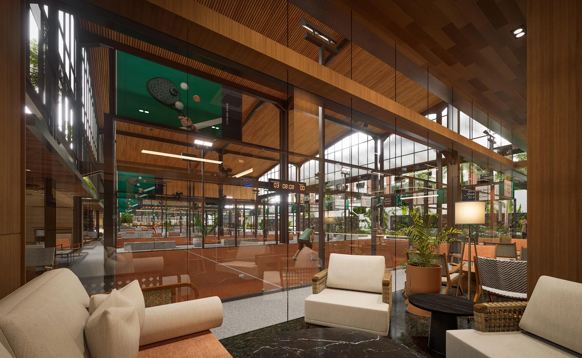 Zoning Jelas untuk Kenyamanan dan Efisiensi Operasional – Inspirasi Desain Fasilitas Padel di Jakarta dengan Konsep Urban Lifestyle